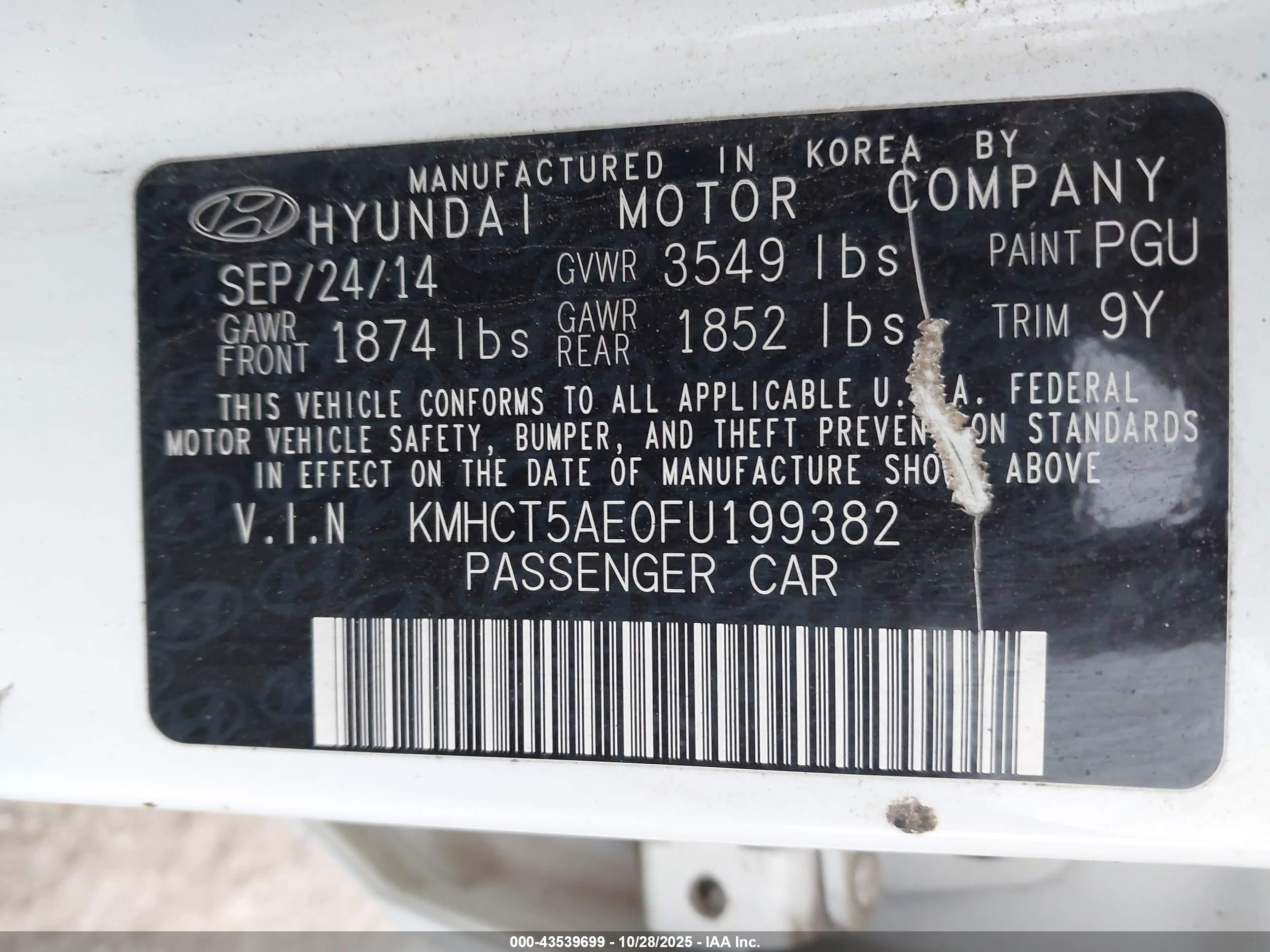 HYUNDAI ACCENT image 9