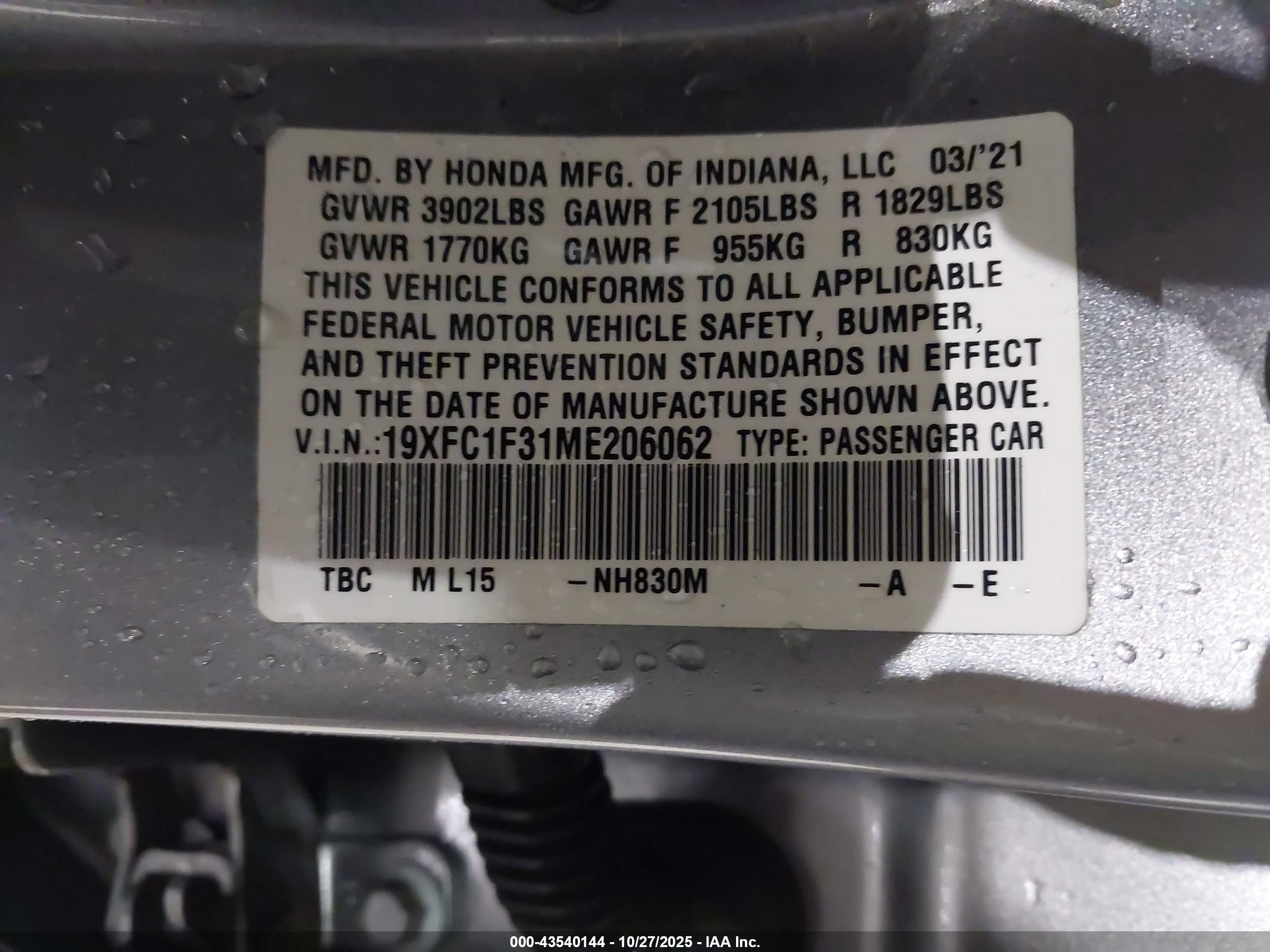 HONDA CIVIC image 9