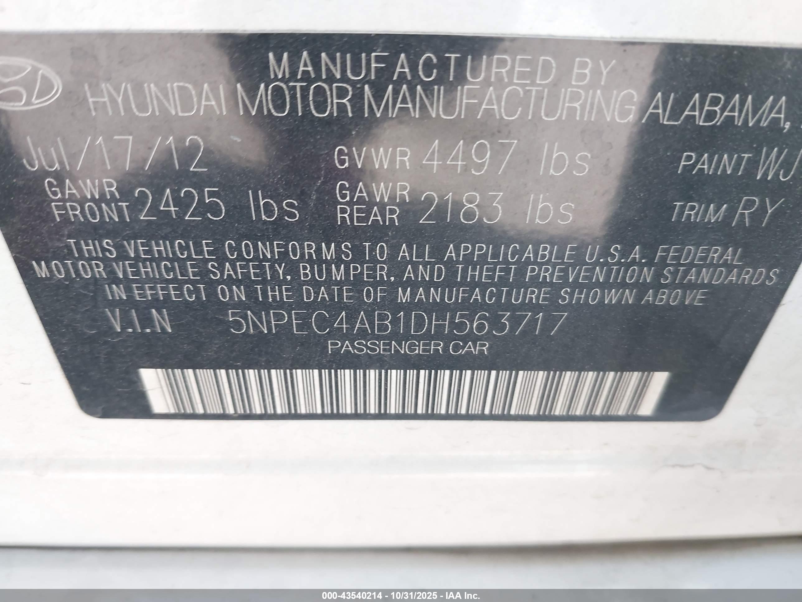 HYUNDAI SONATA image 9