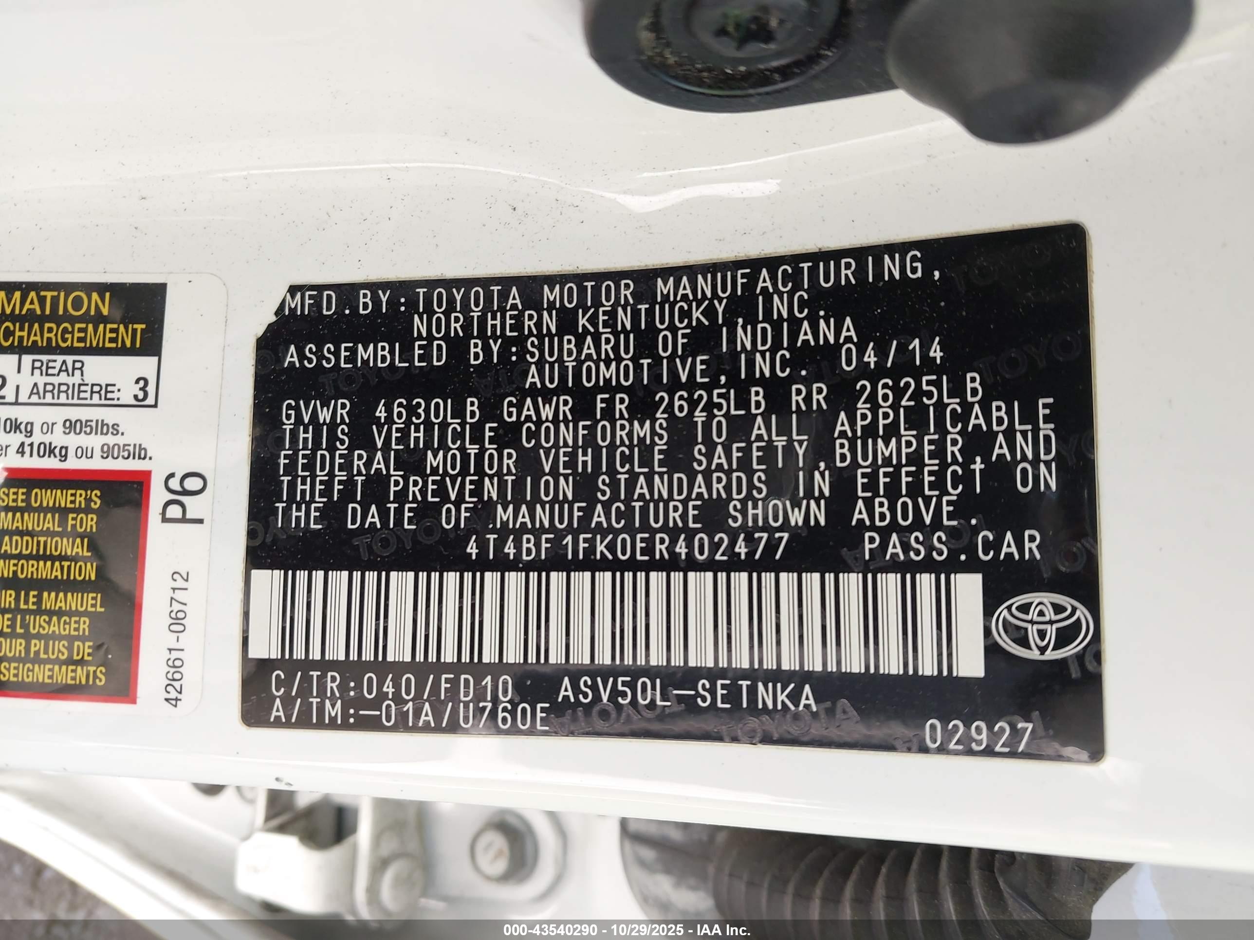 TOYOTA CAMRY image 9