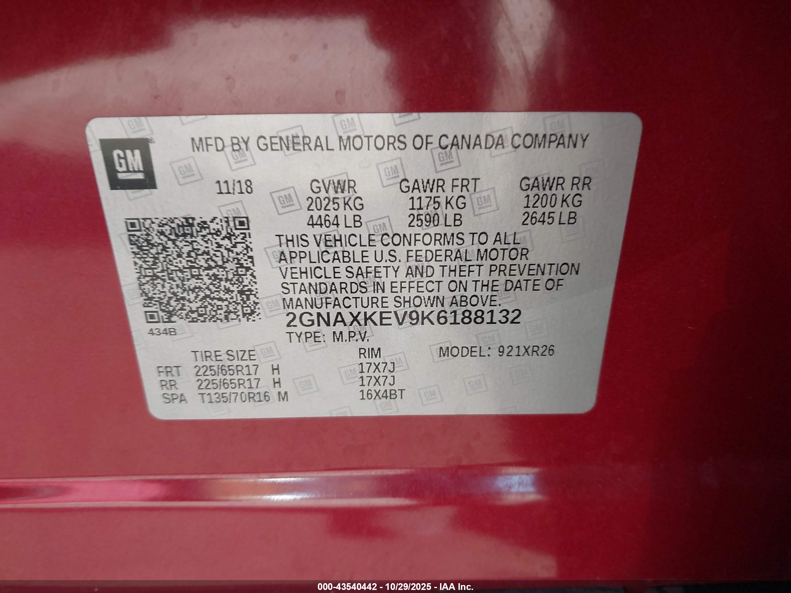 CHEVROLET EQUINOX image 9