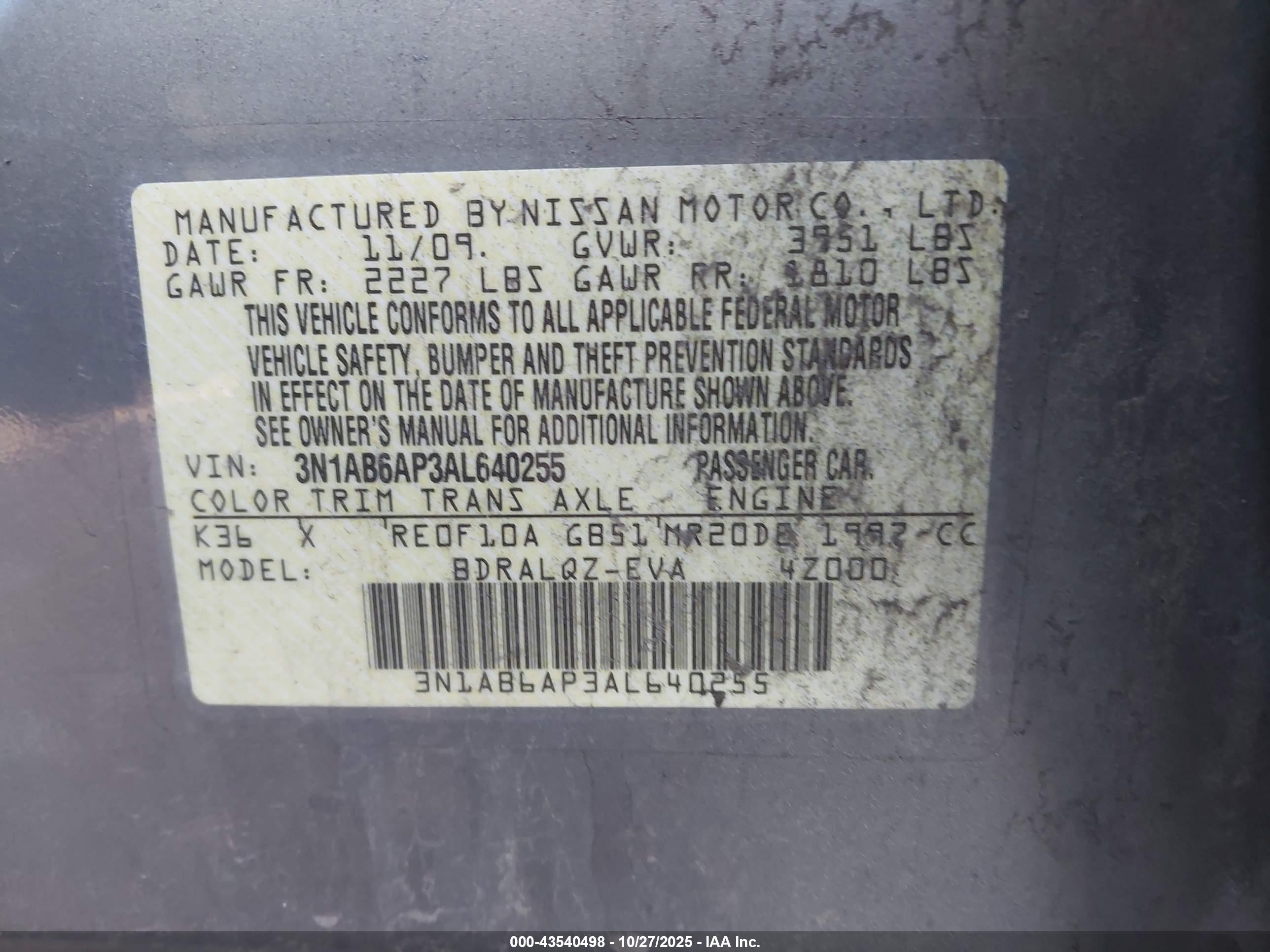 NISSAN SENTRA image 9