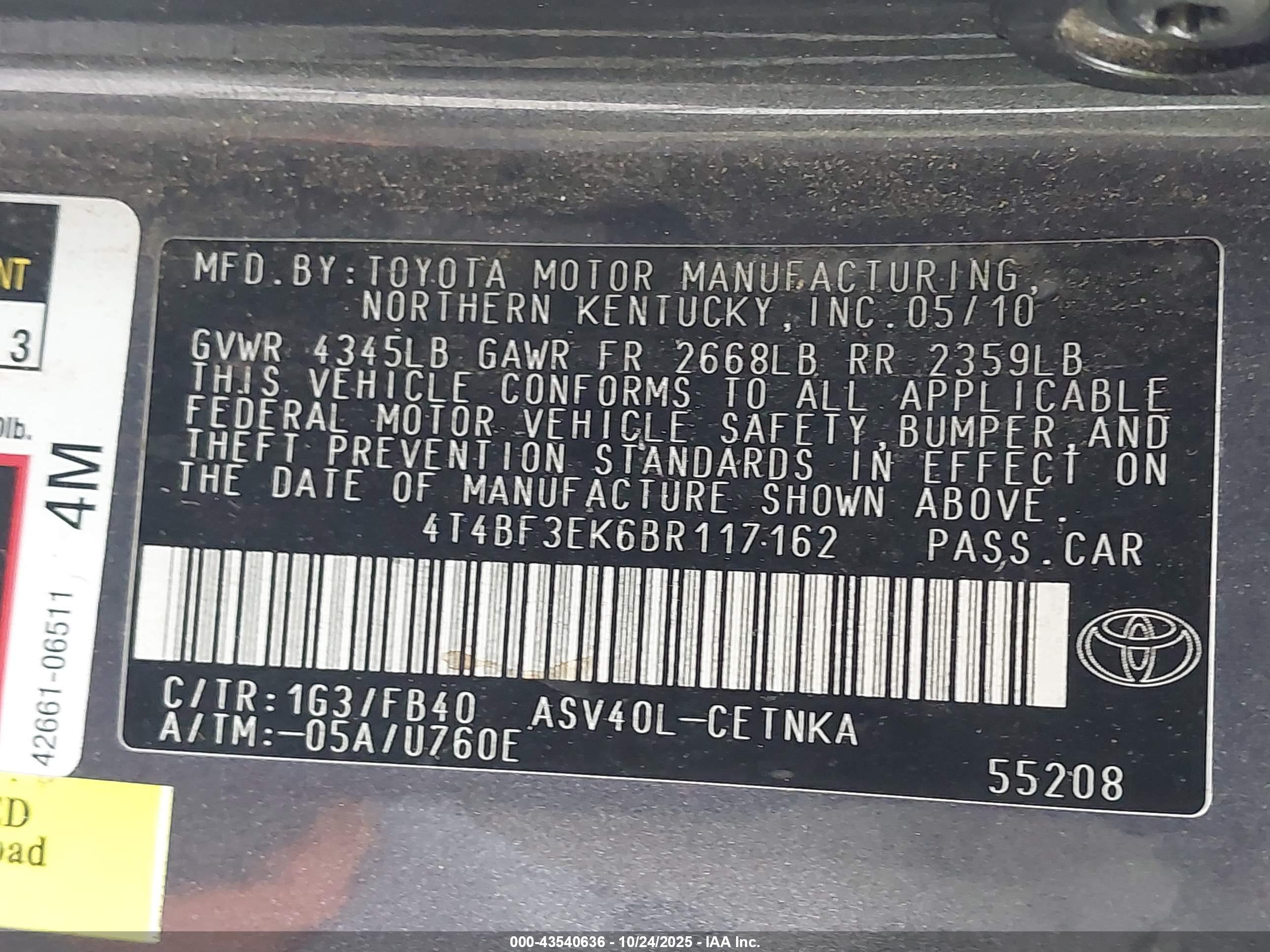 TOYOTA CAMRY image 9