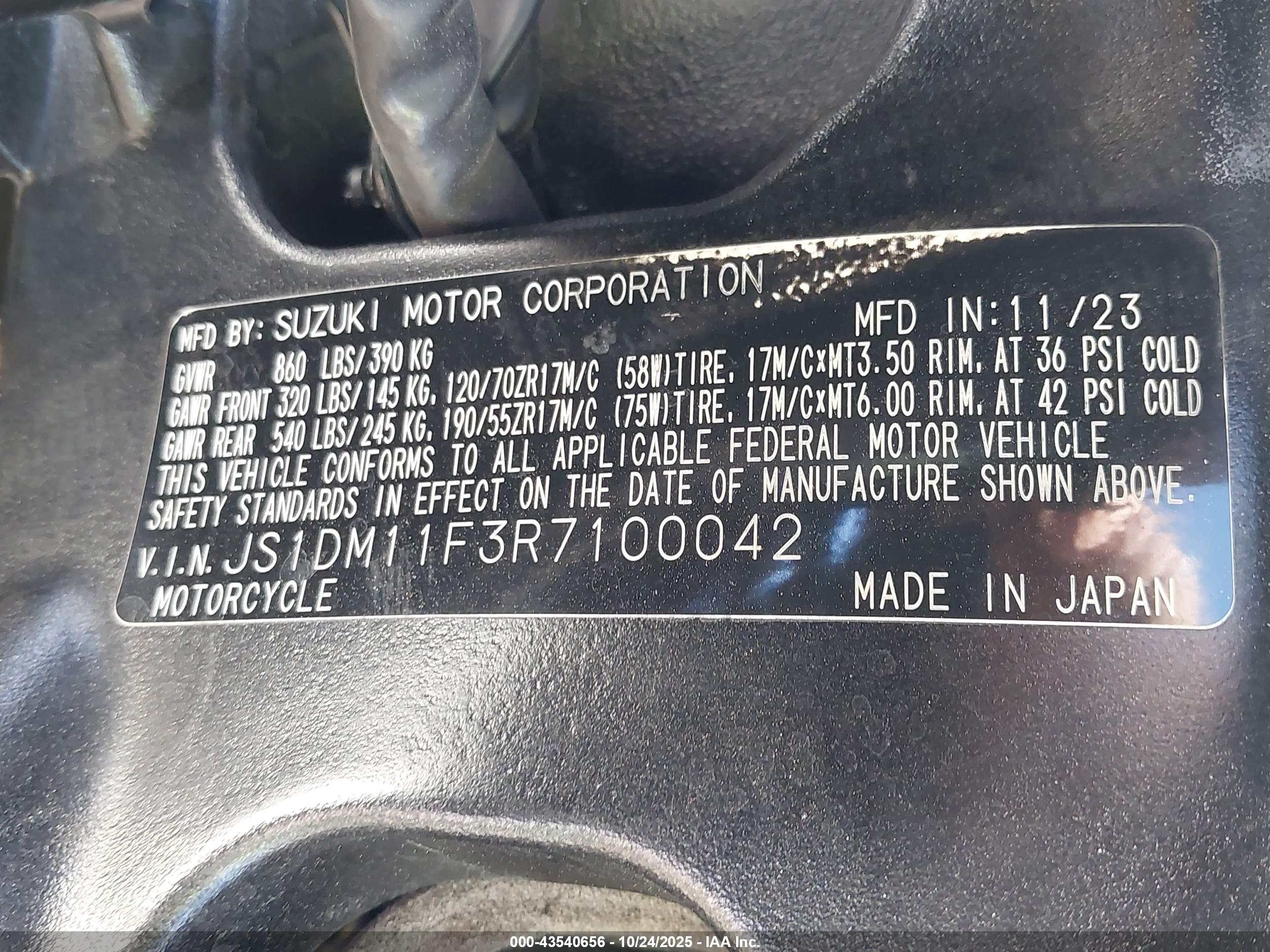 SUZUKI GSX-R1000 image 10