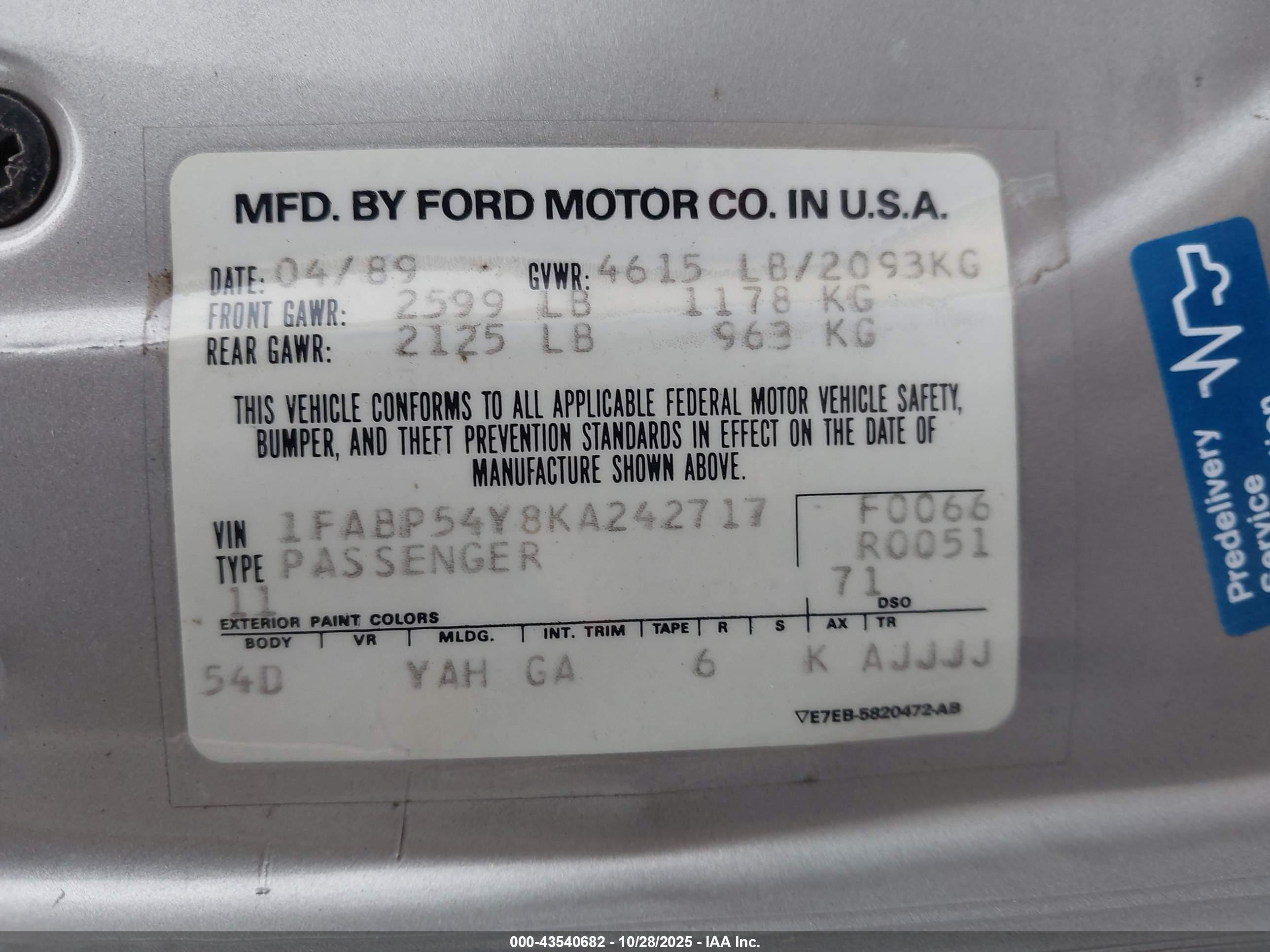 FORD TAURUS image 9