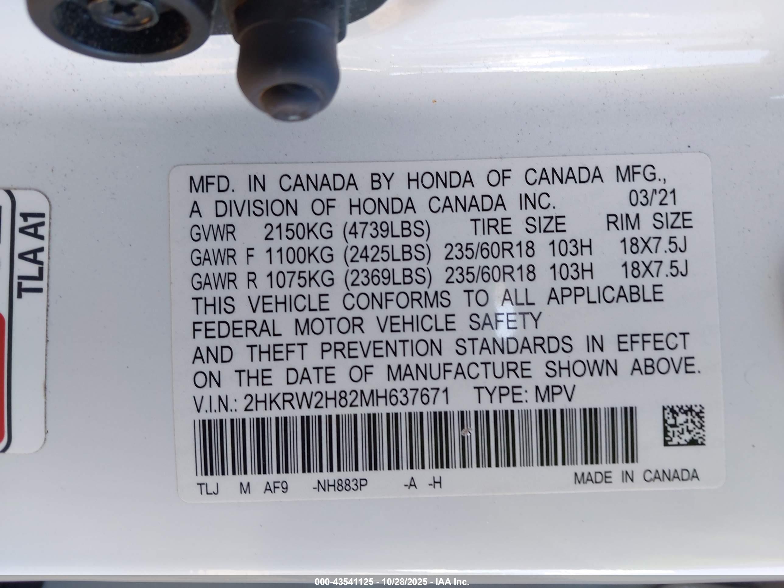 HONDA CR-V image 9