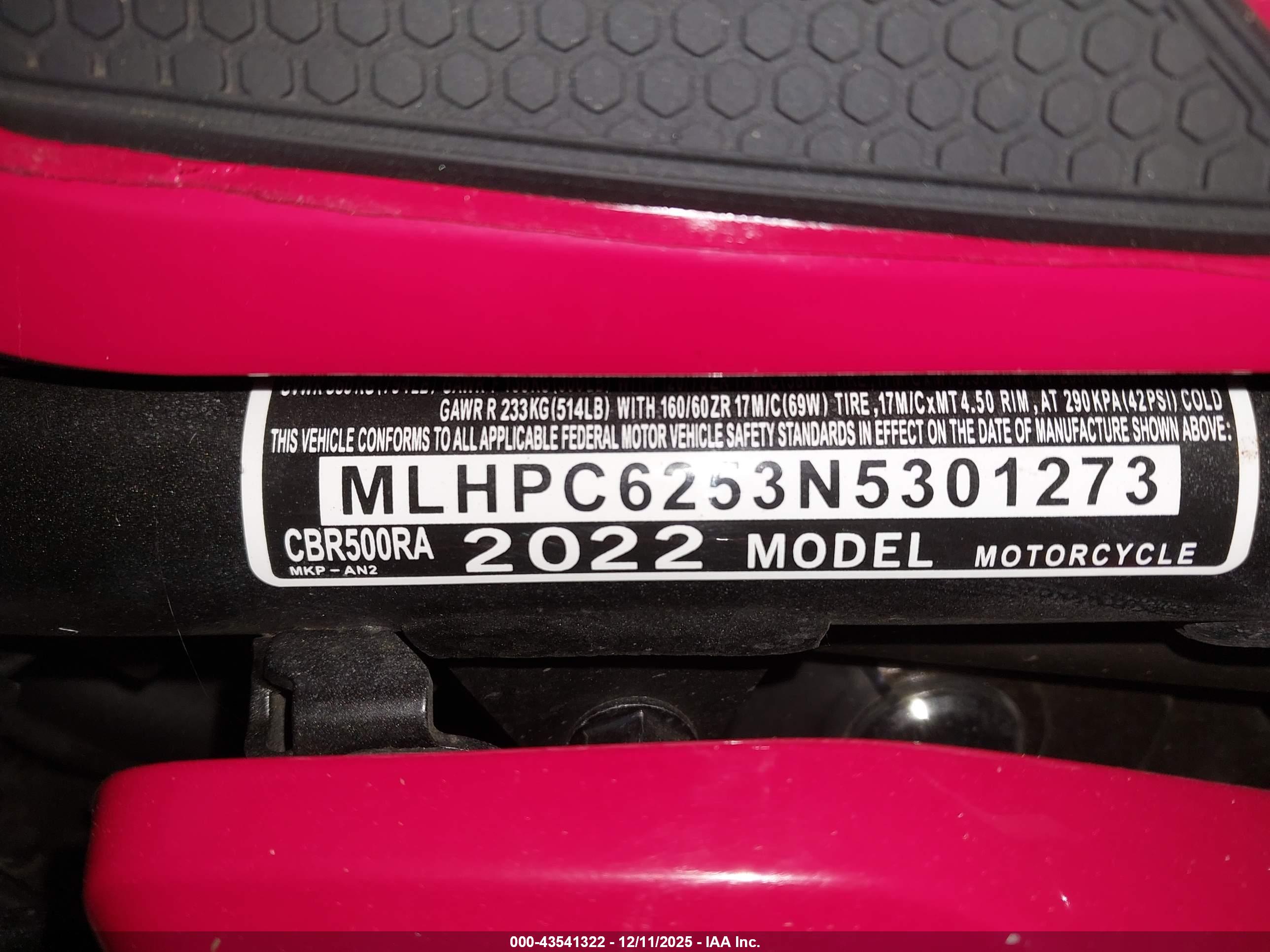HONDA CBR500 image 10