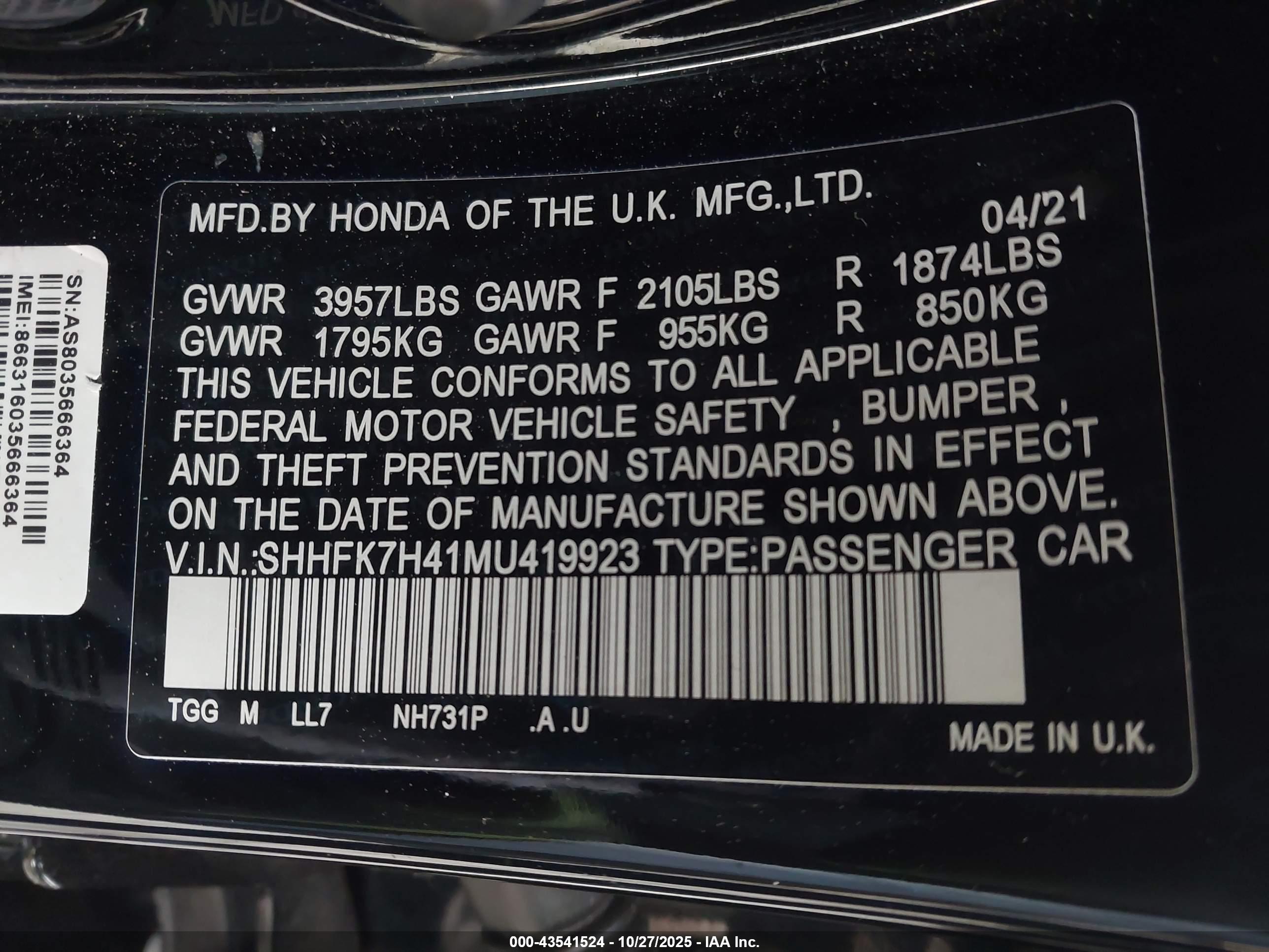 HONDA CIVIC image 9