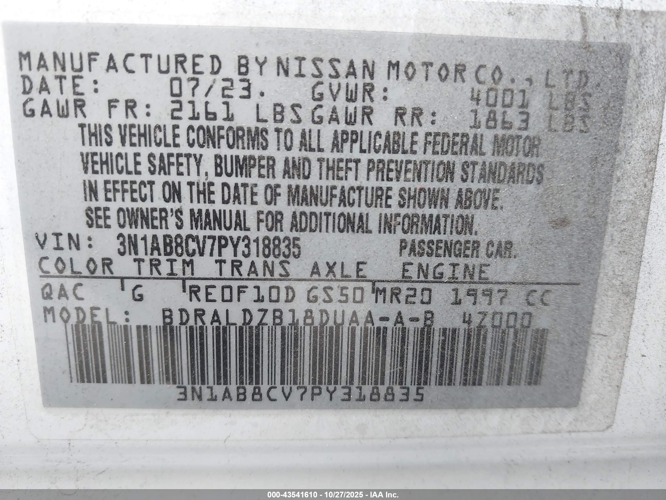 NISSAN SENTRA image 9