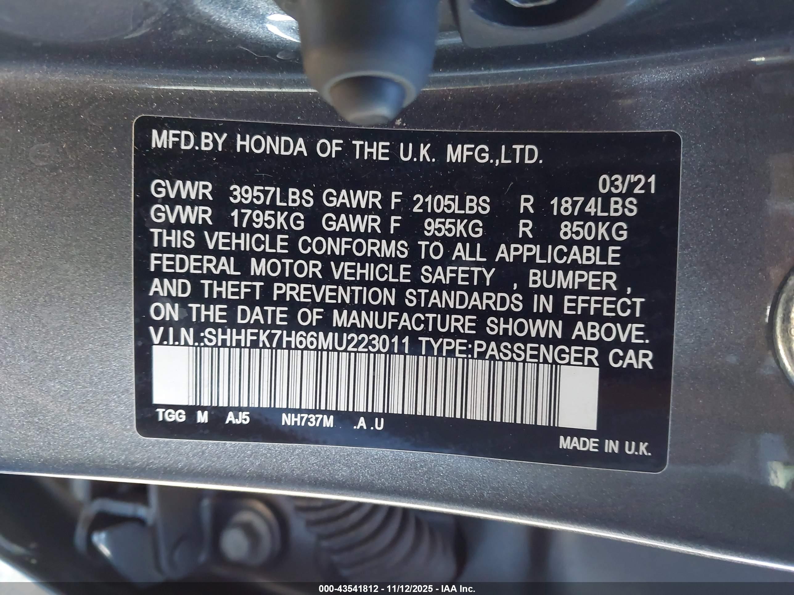 HONDA CIVIC image 9