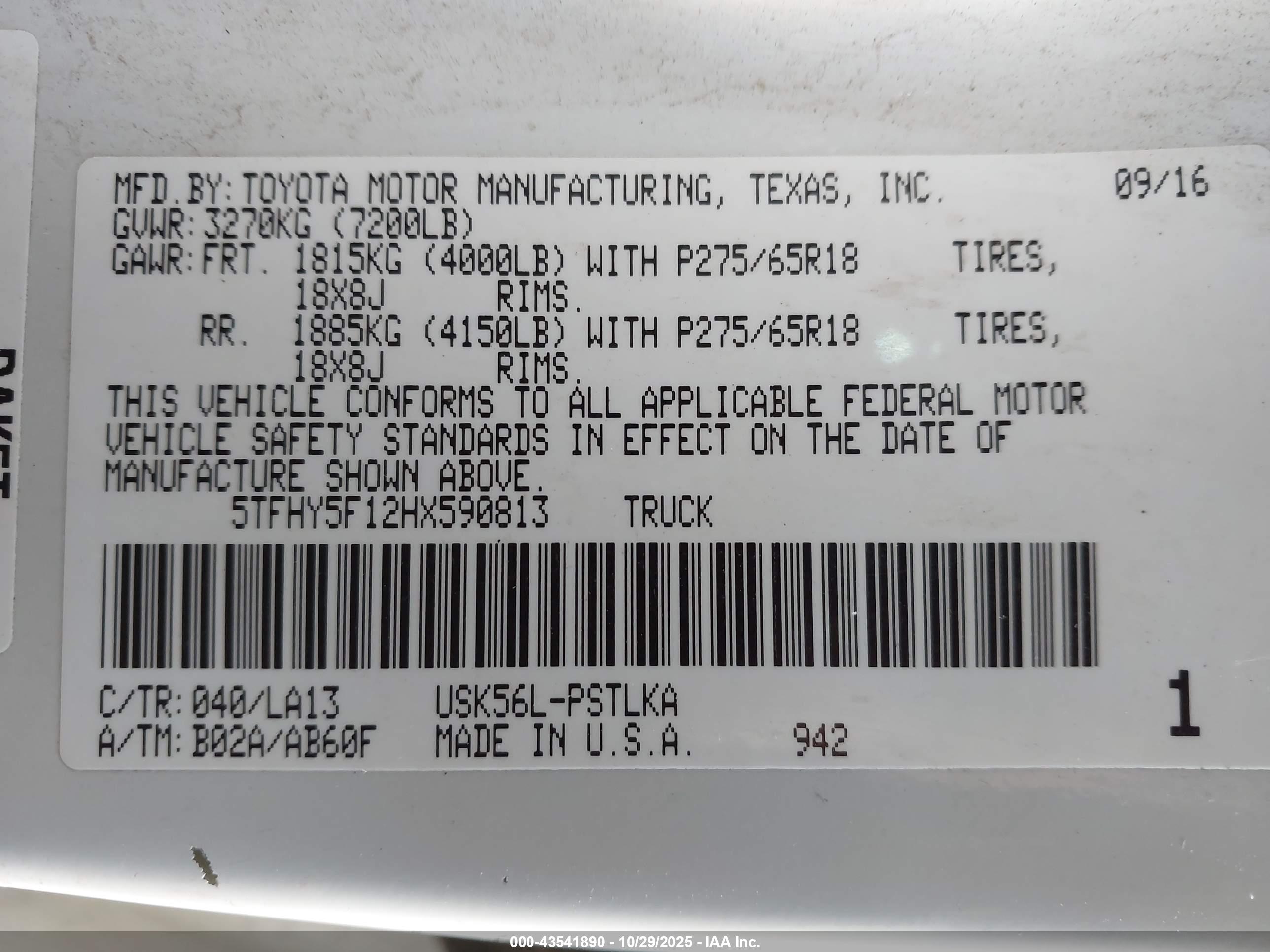 TOYOTA TUNDRA image 9