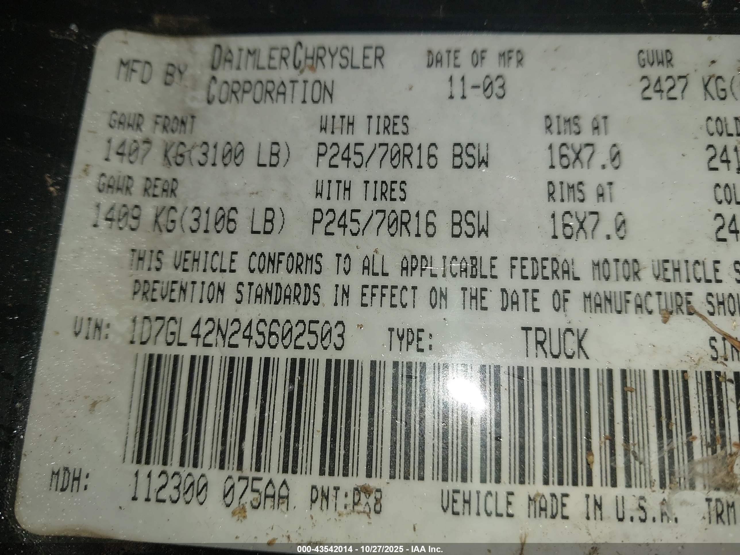 DODGE DAKOTA image 9
