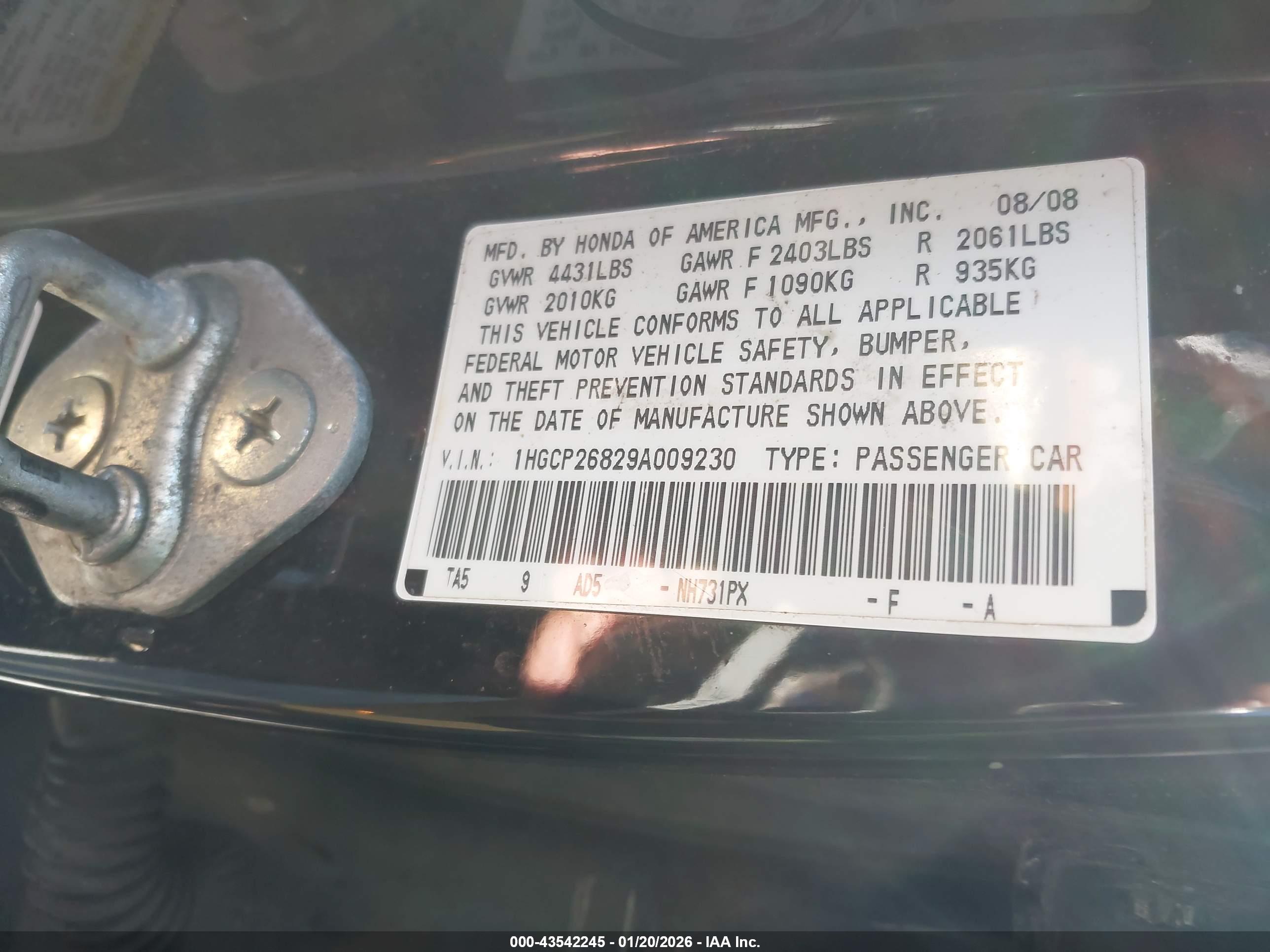 HONDA ACCORD image 9