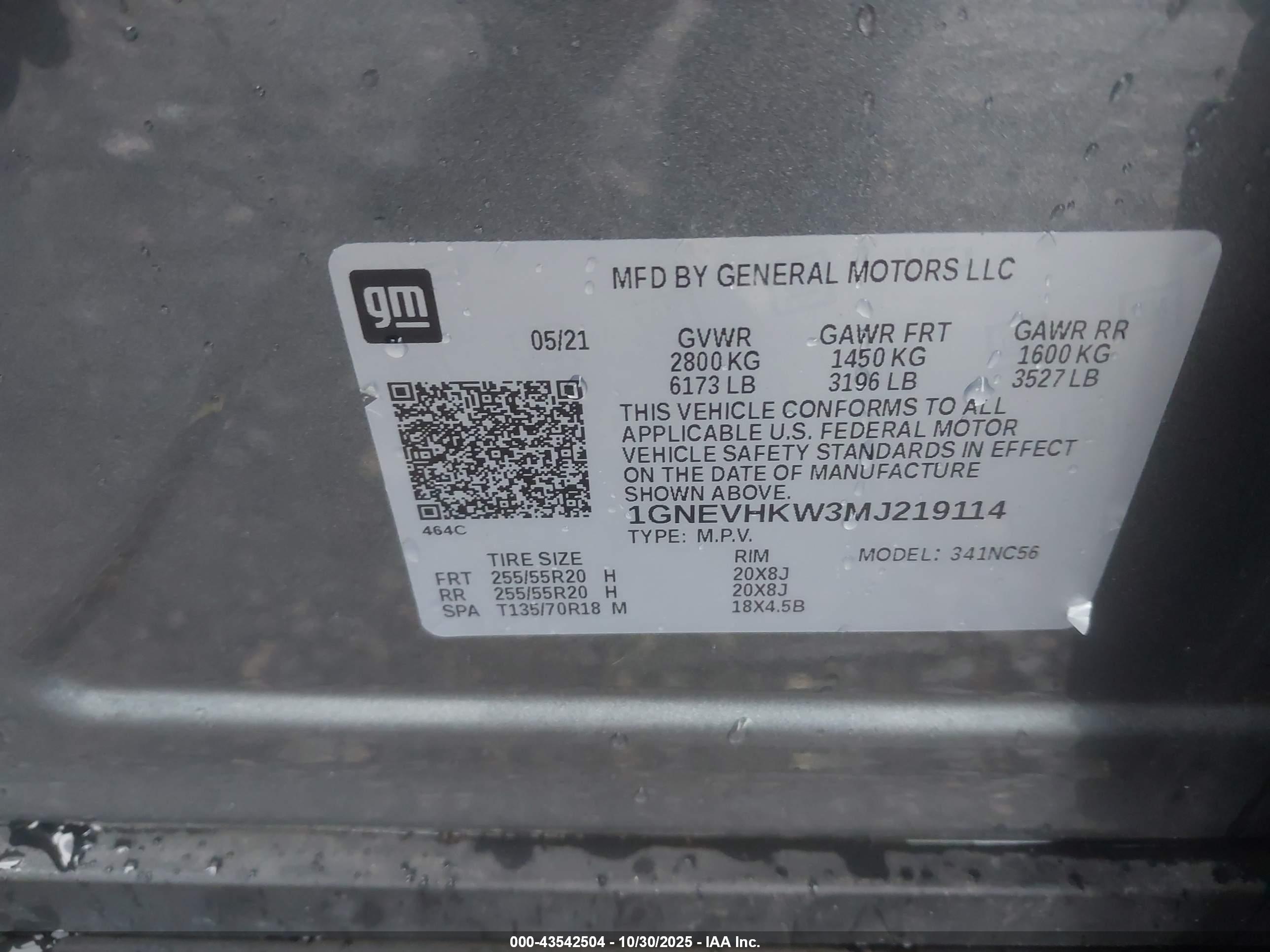 CHEVROLET TRAVERSE image 9