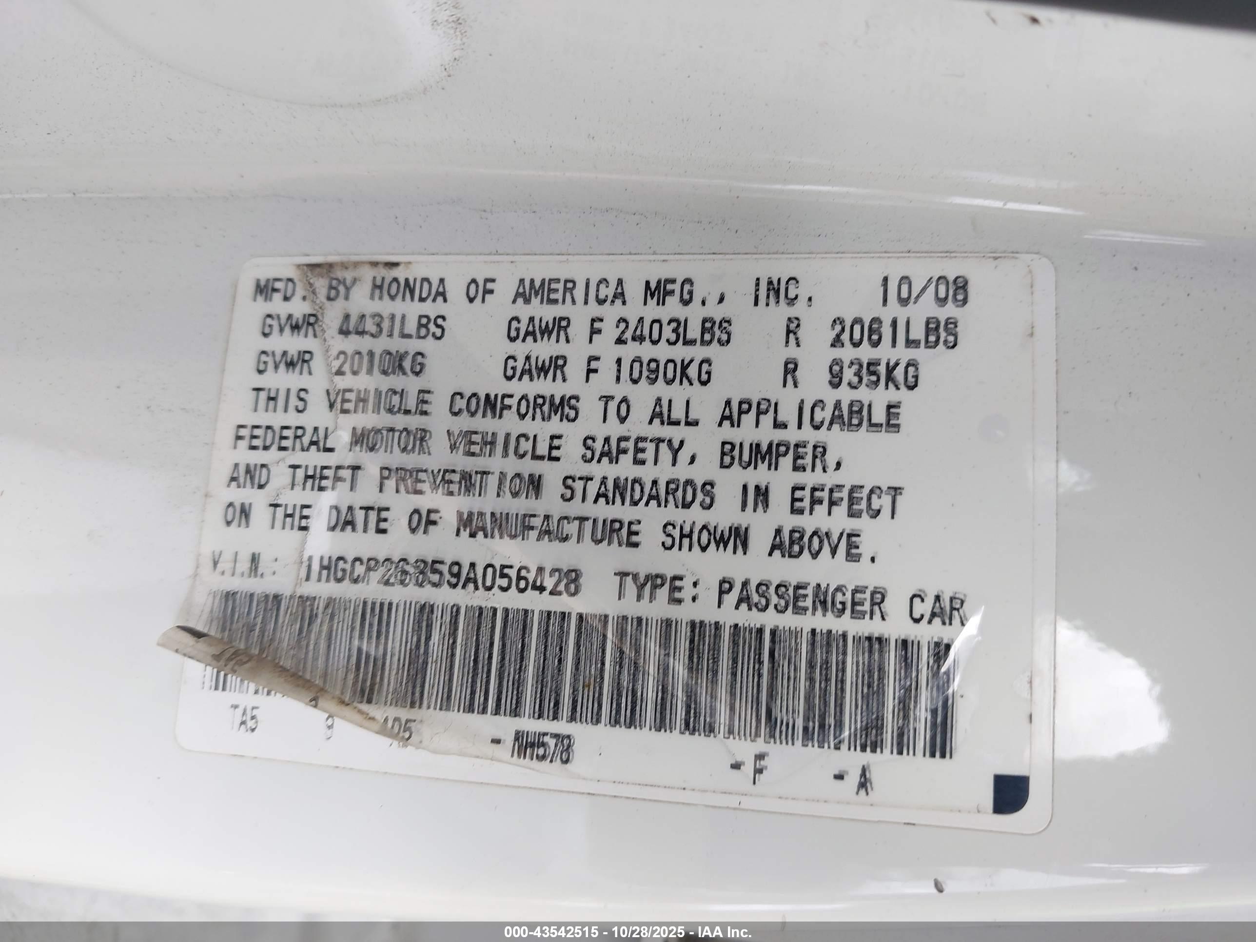 HONDA ACCORD image 9