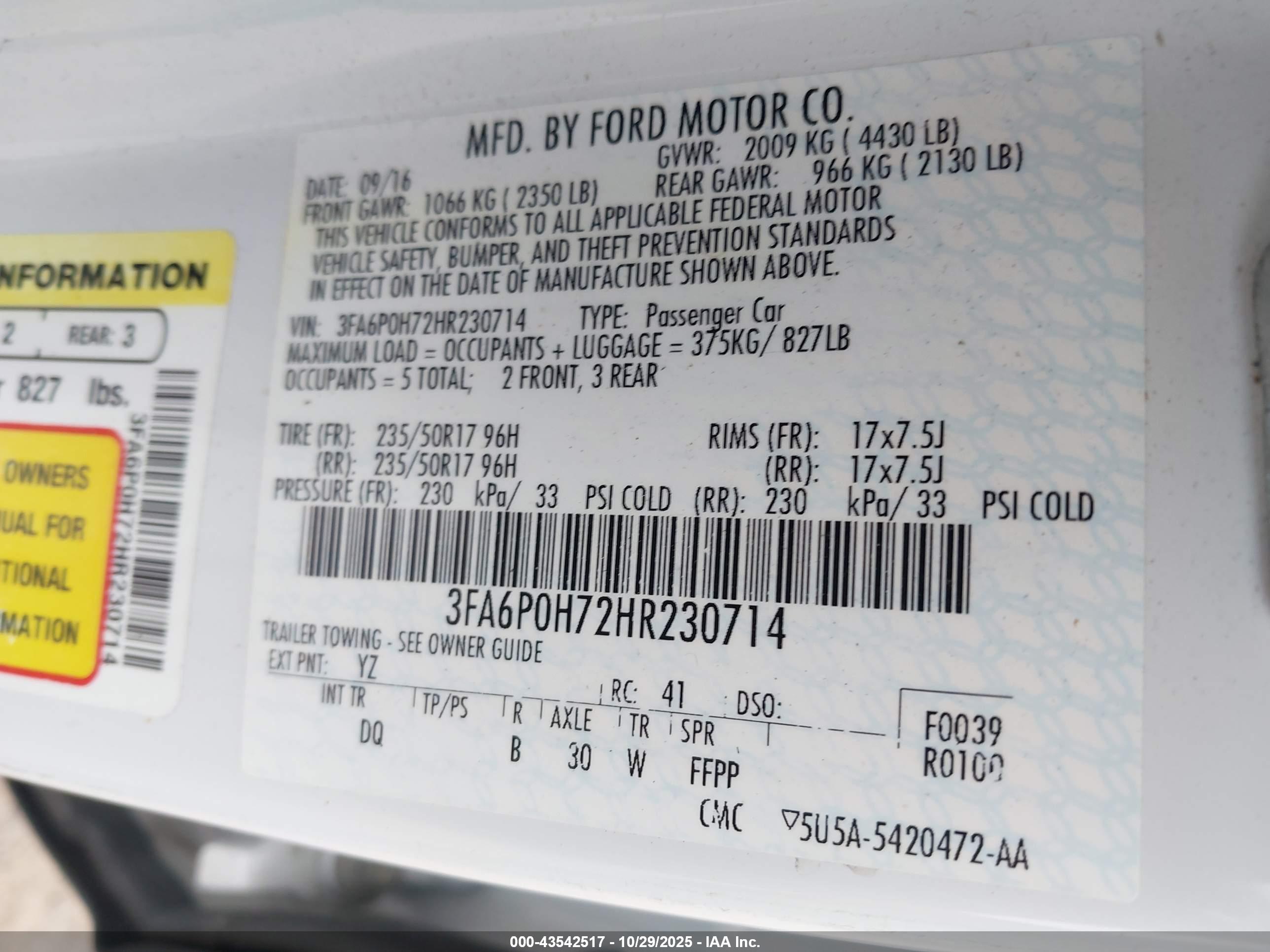 FORD FUSION image 9