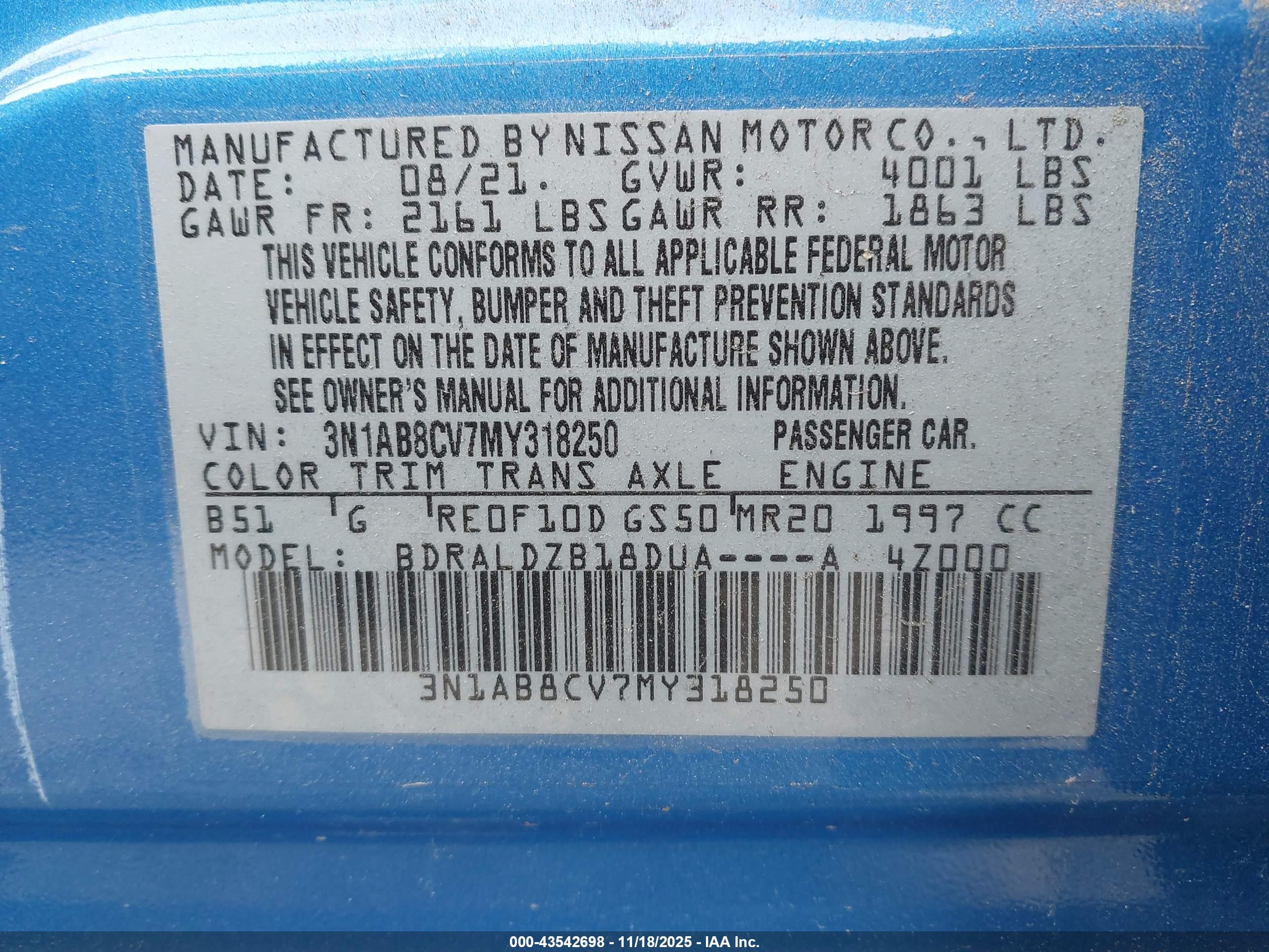 NISSAN SENTRA image 9