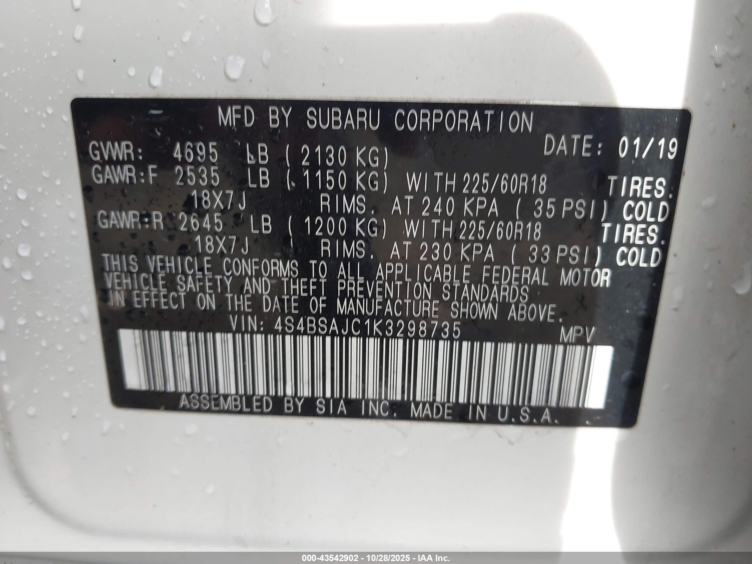 SUBARU OUTBACK image 9