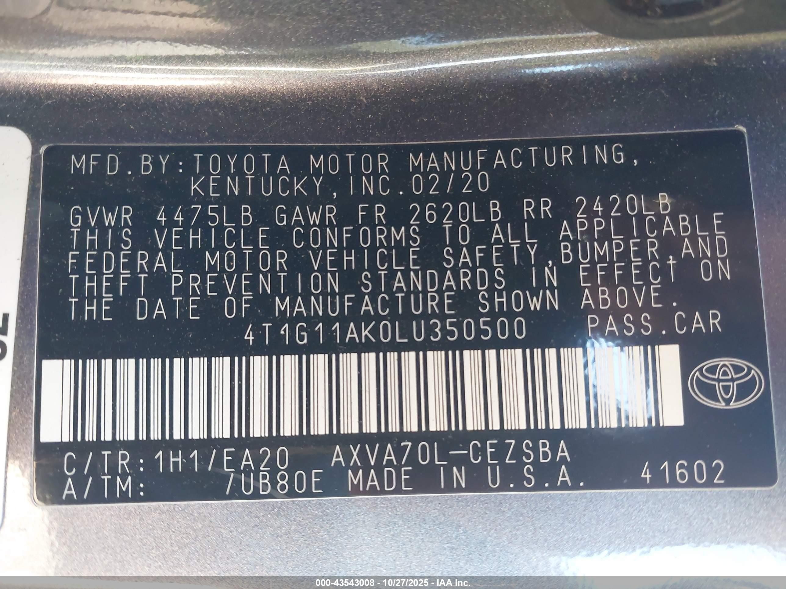 TOYOTA CAMRY image 9
