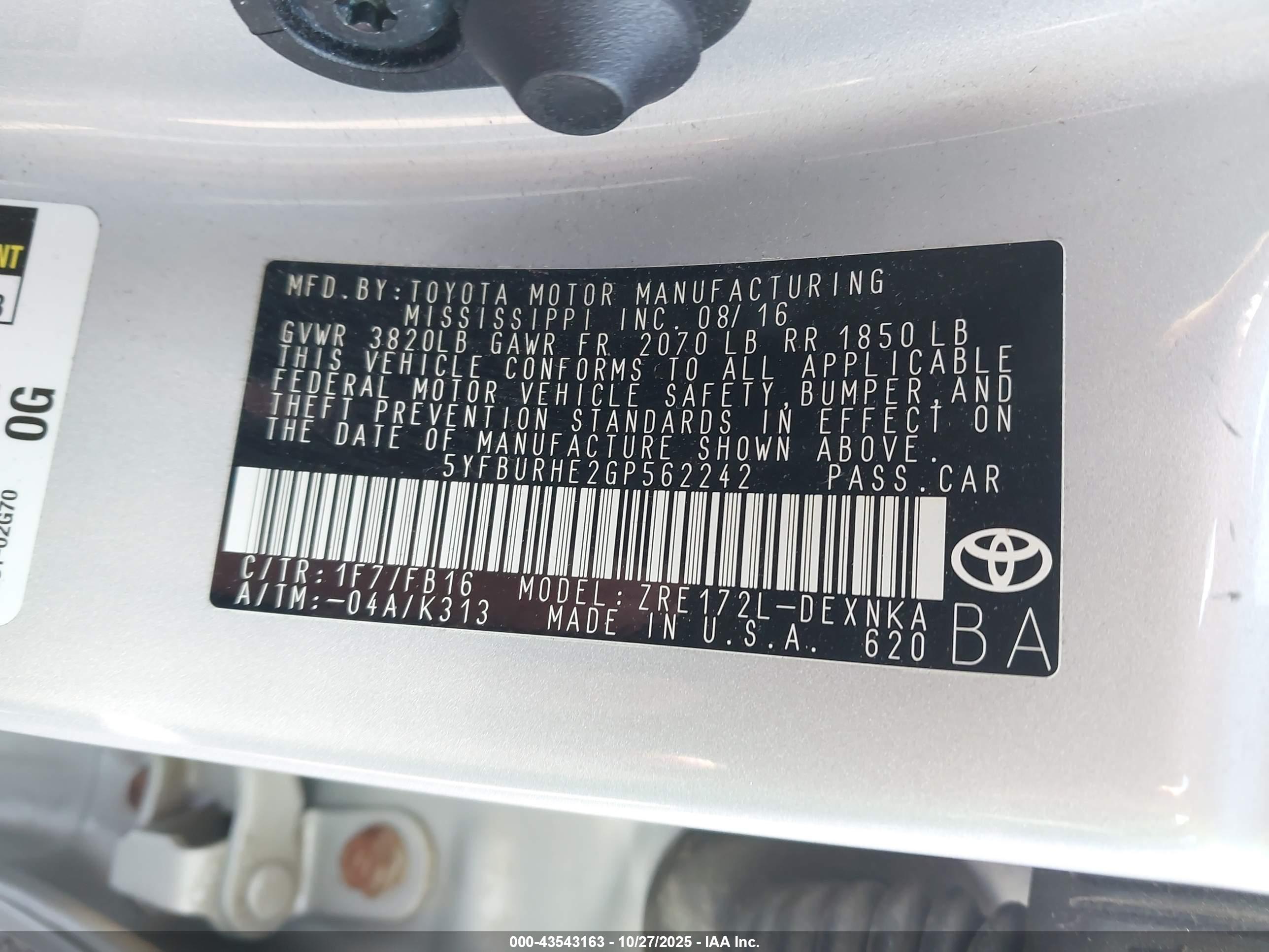 TOYOTA COROLLA image 9
