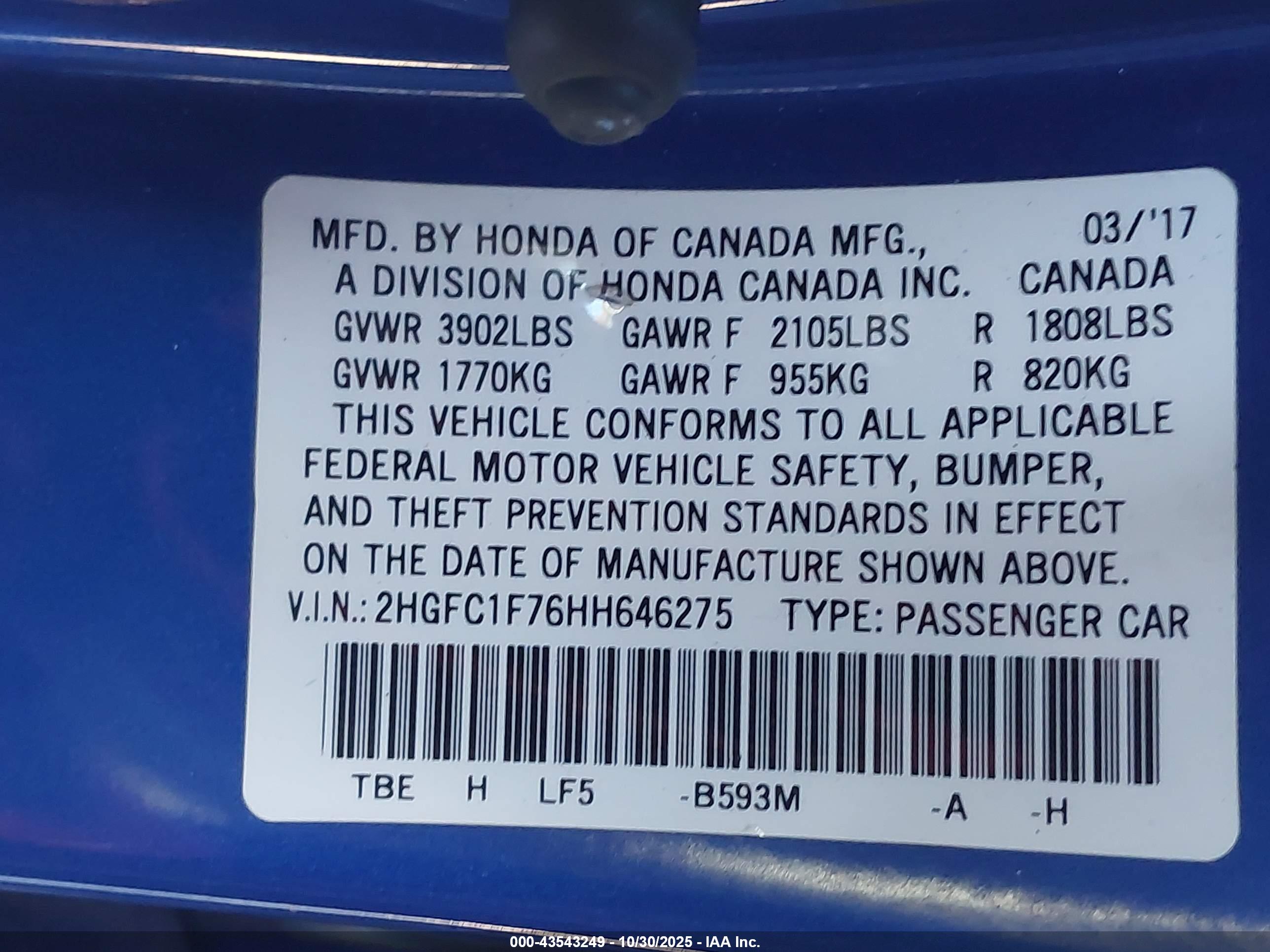 HONDA CIVIC image 9