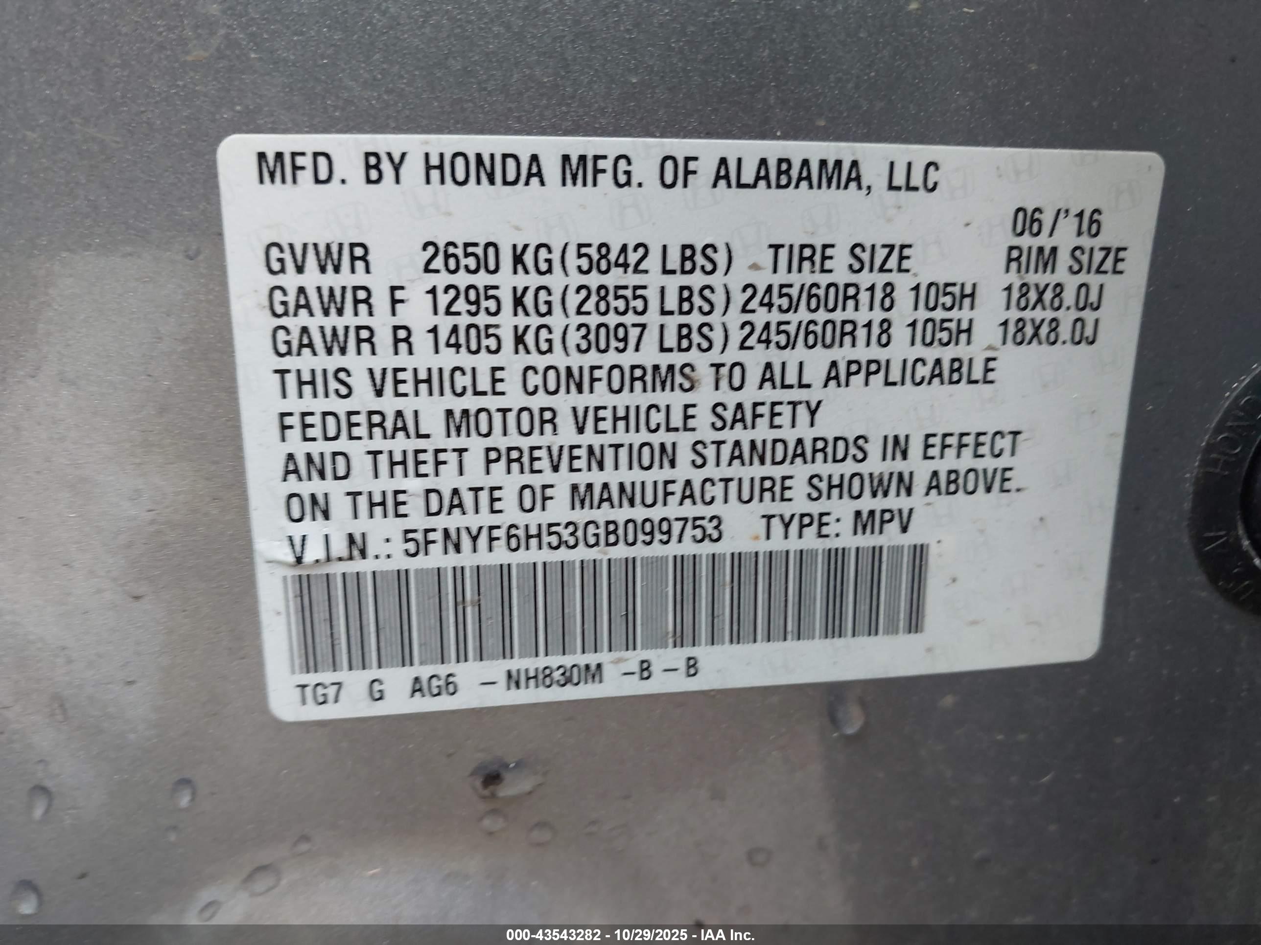 HONDA PILOT image 9
