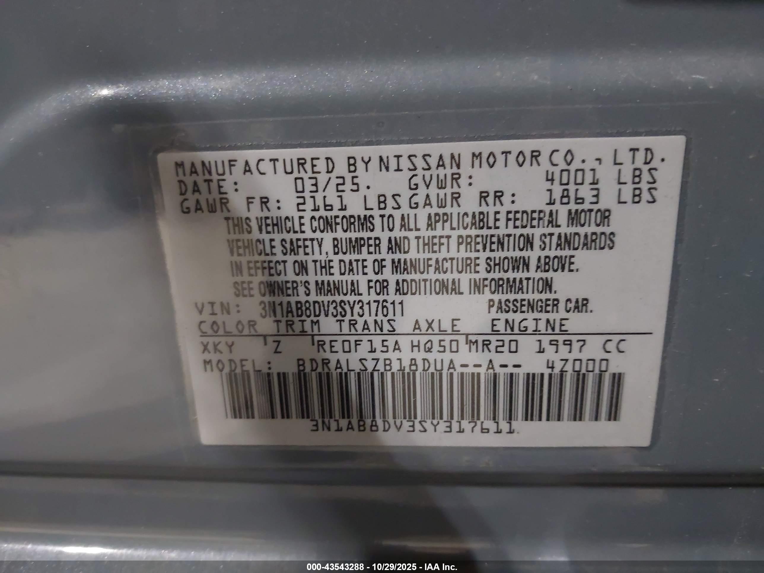 NISSAN SENTRA image 9