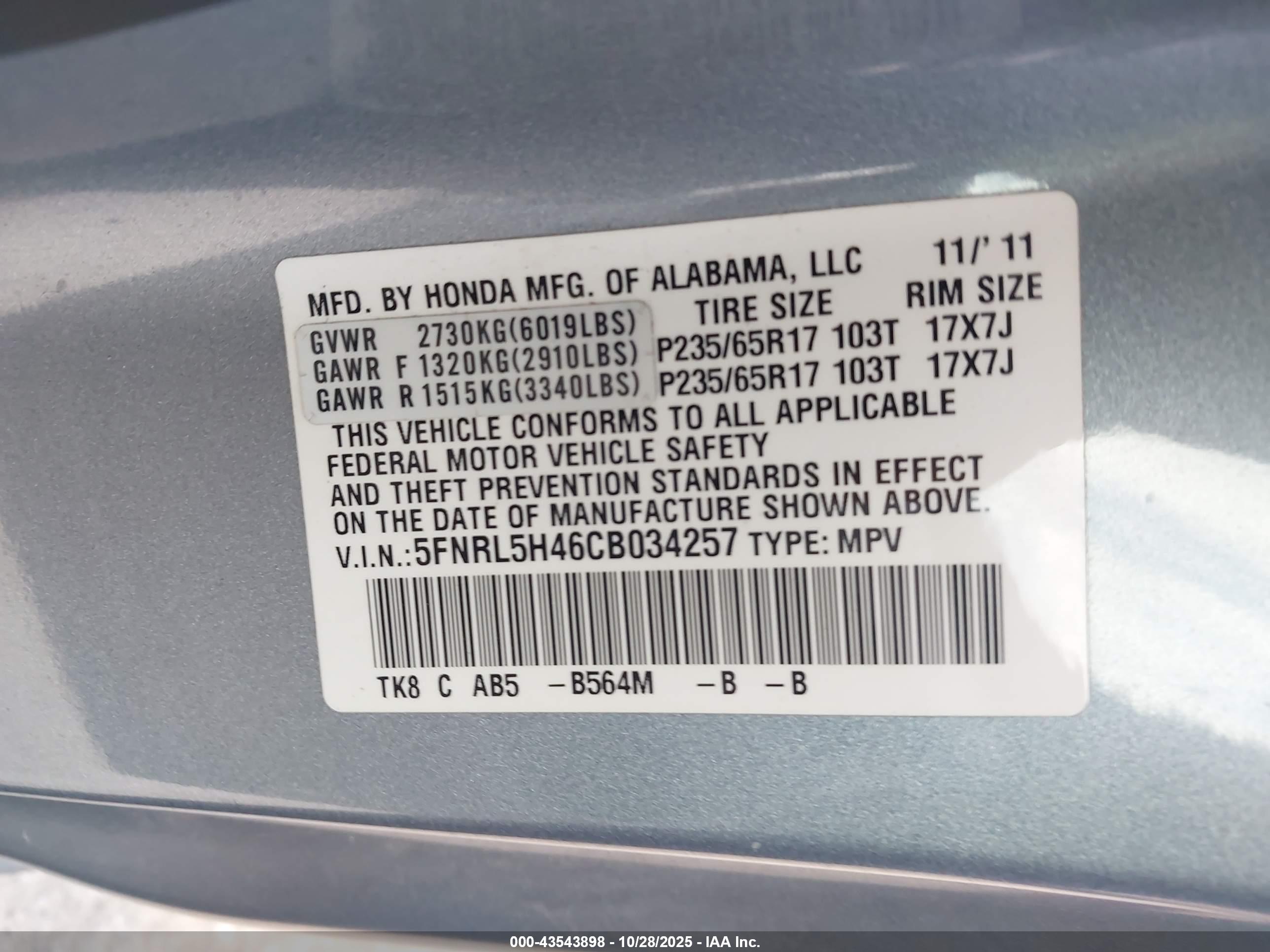 HONDA ODYSSEY image 9