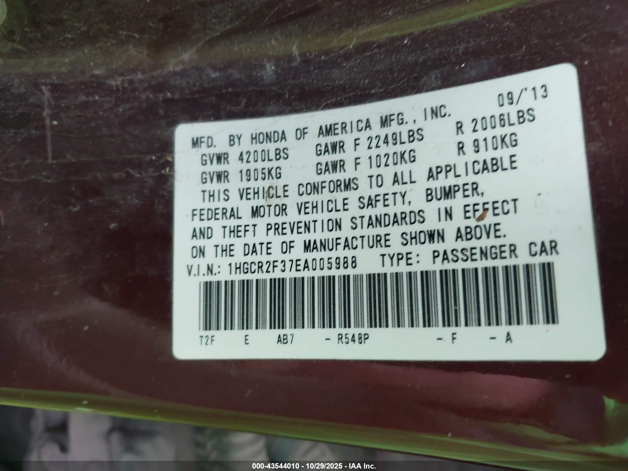 HONDA ACCORD image 9