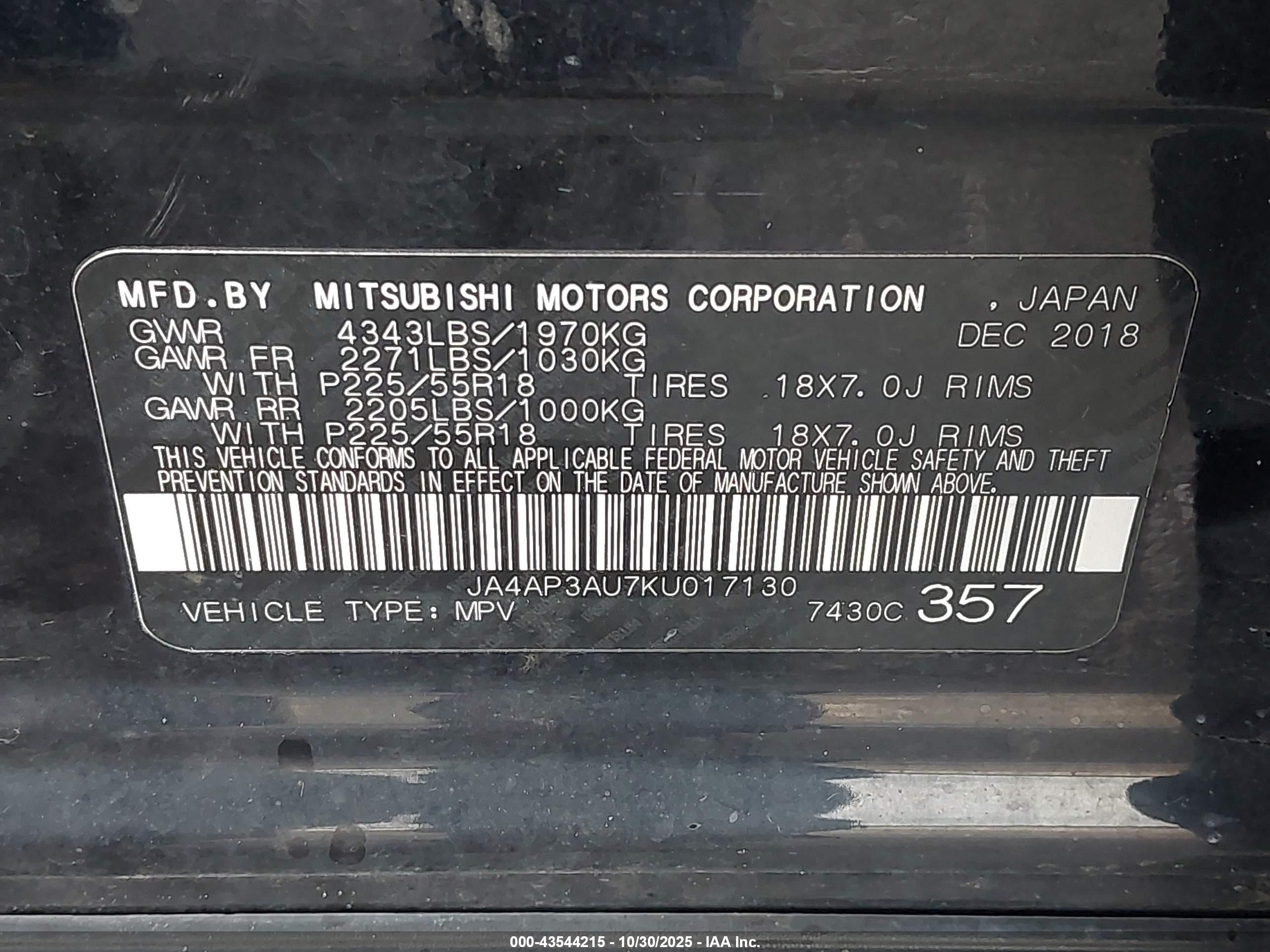 MITSUBISHI OUTLANDER image 9