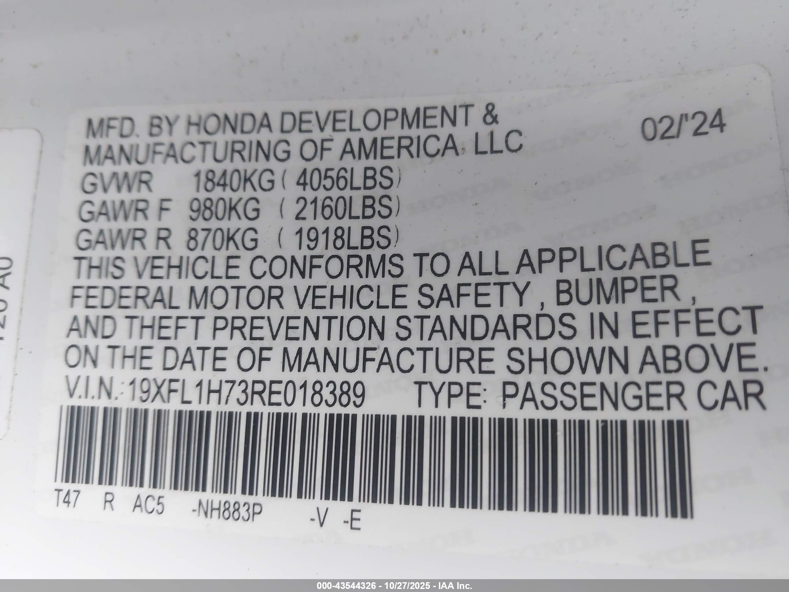HONDA CIVIC image 9