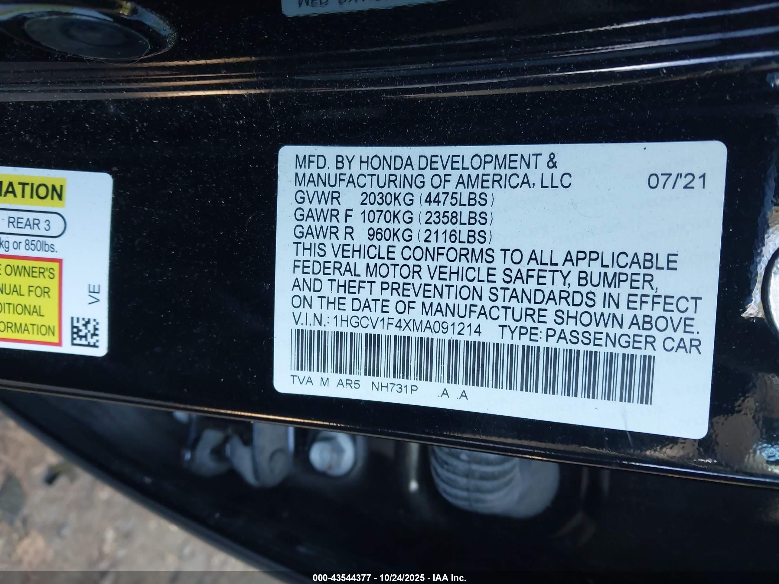 HONDA ACCORD image 9