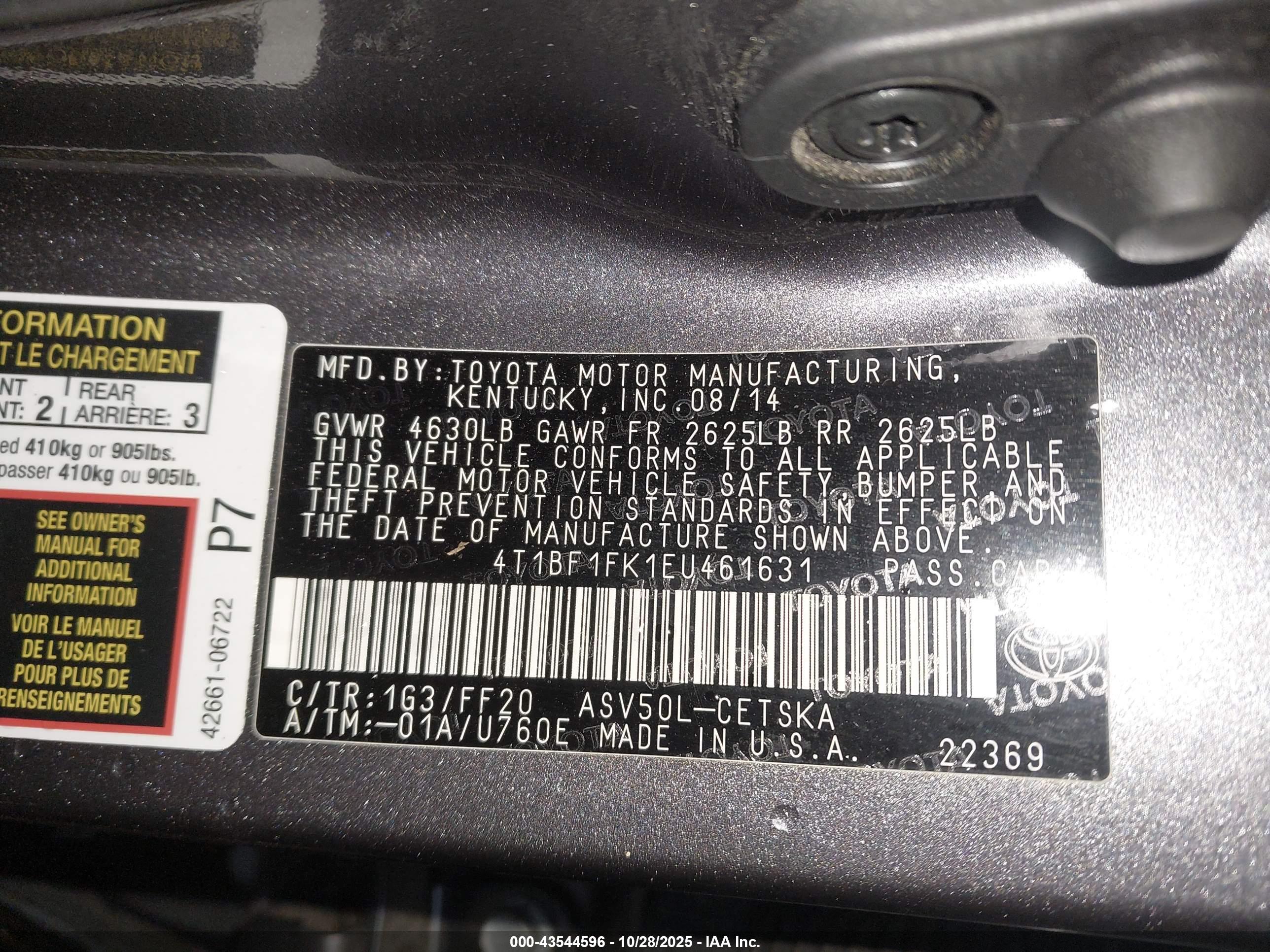TOYOTA CAMRY image 9