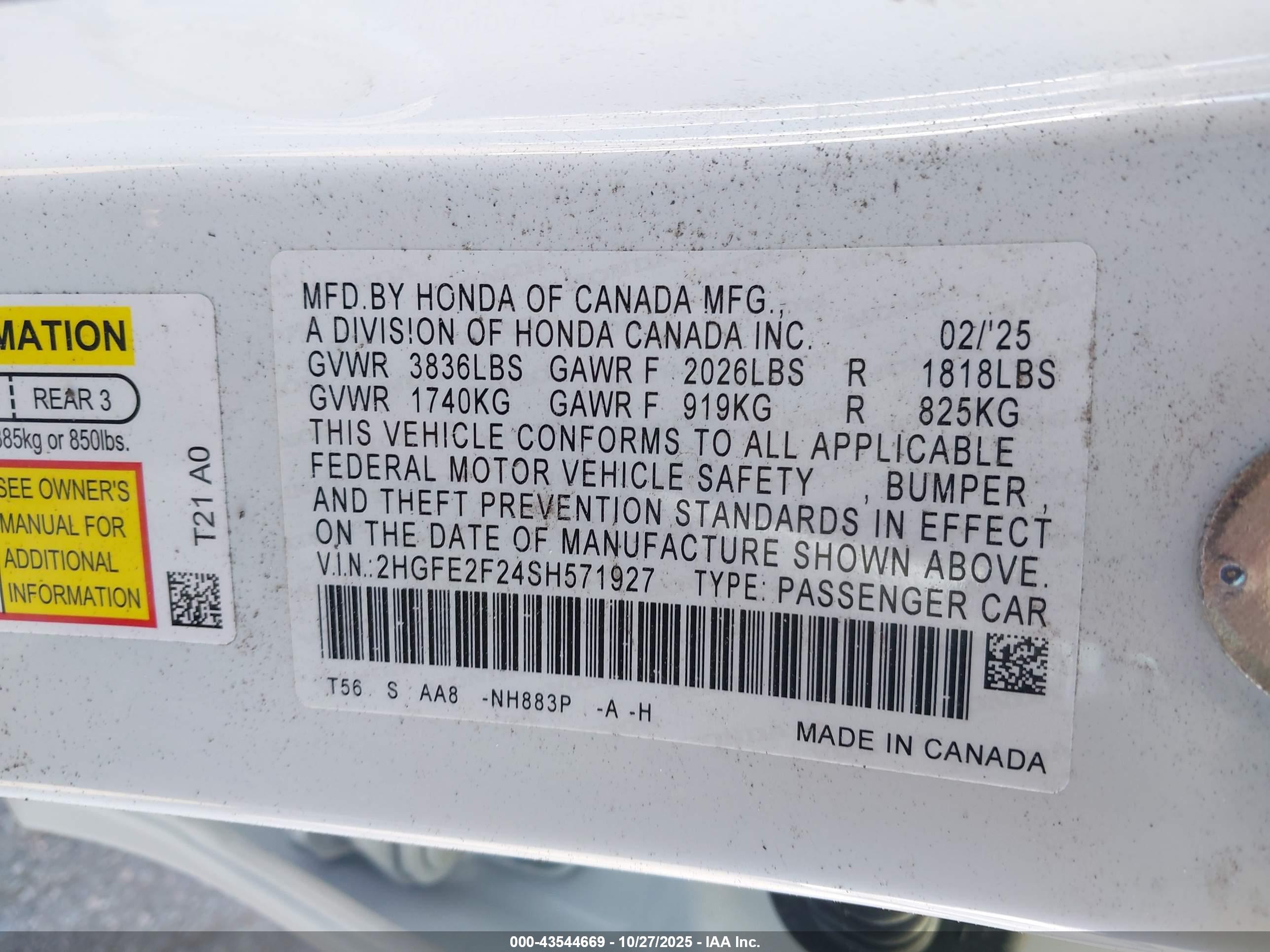 HONDA CIVIC image 9