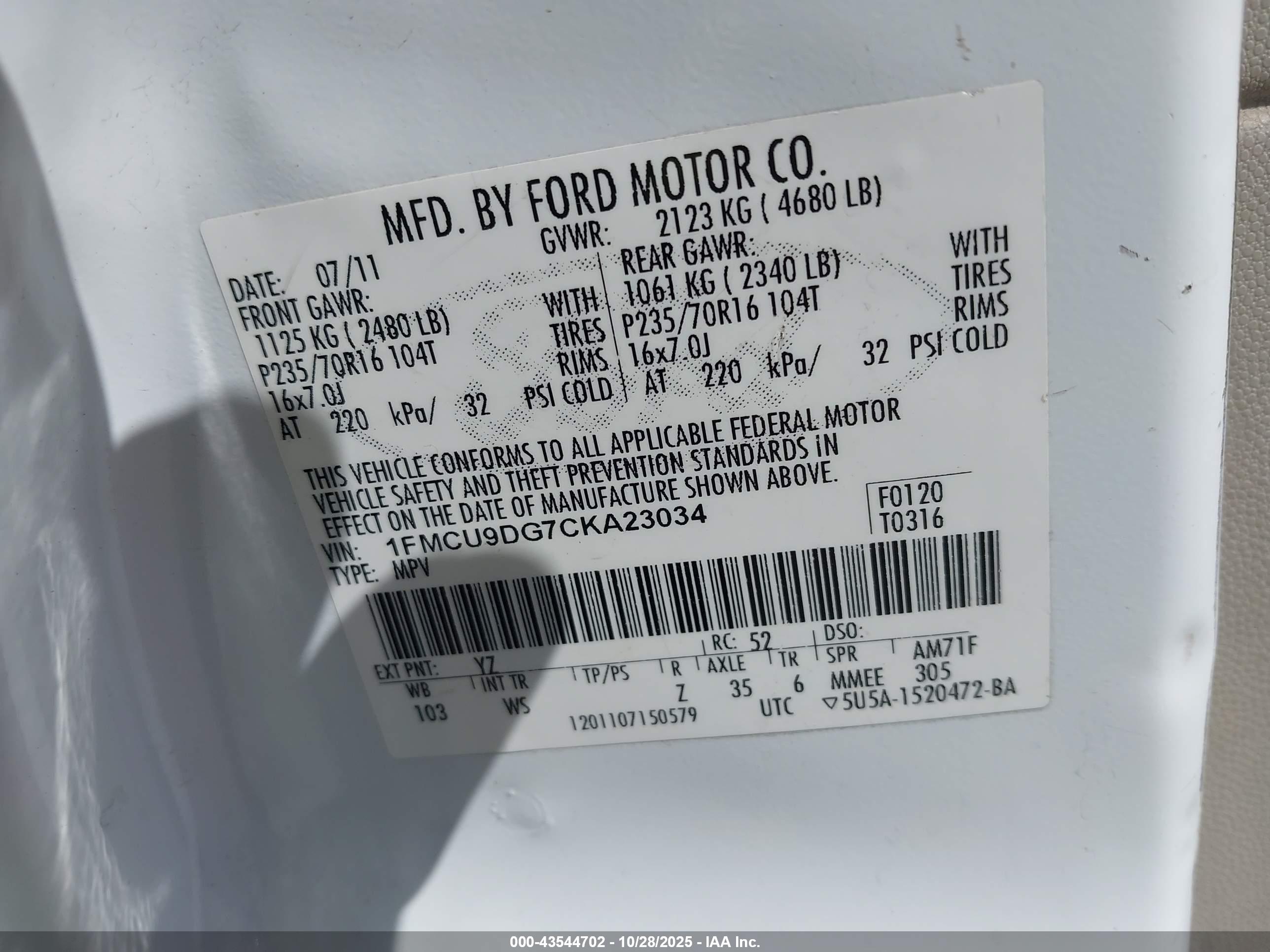 FORD ESCAPE image 9