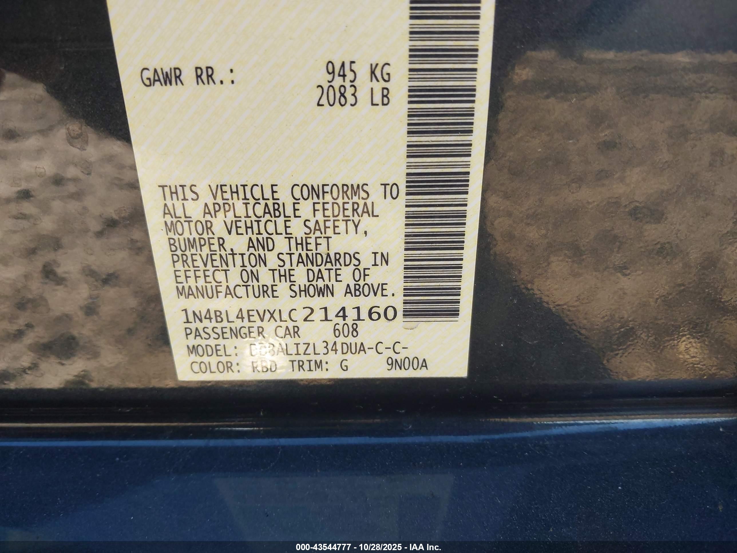 NISSAN ALTIMA image 9