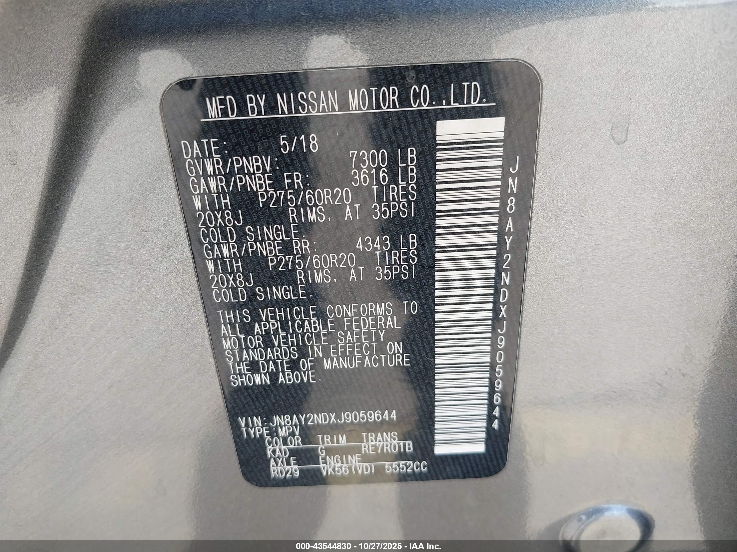 NISSAN ARMADA image 9