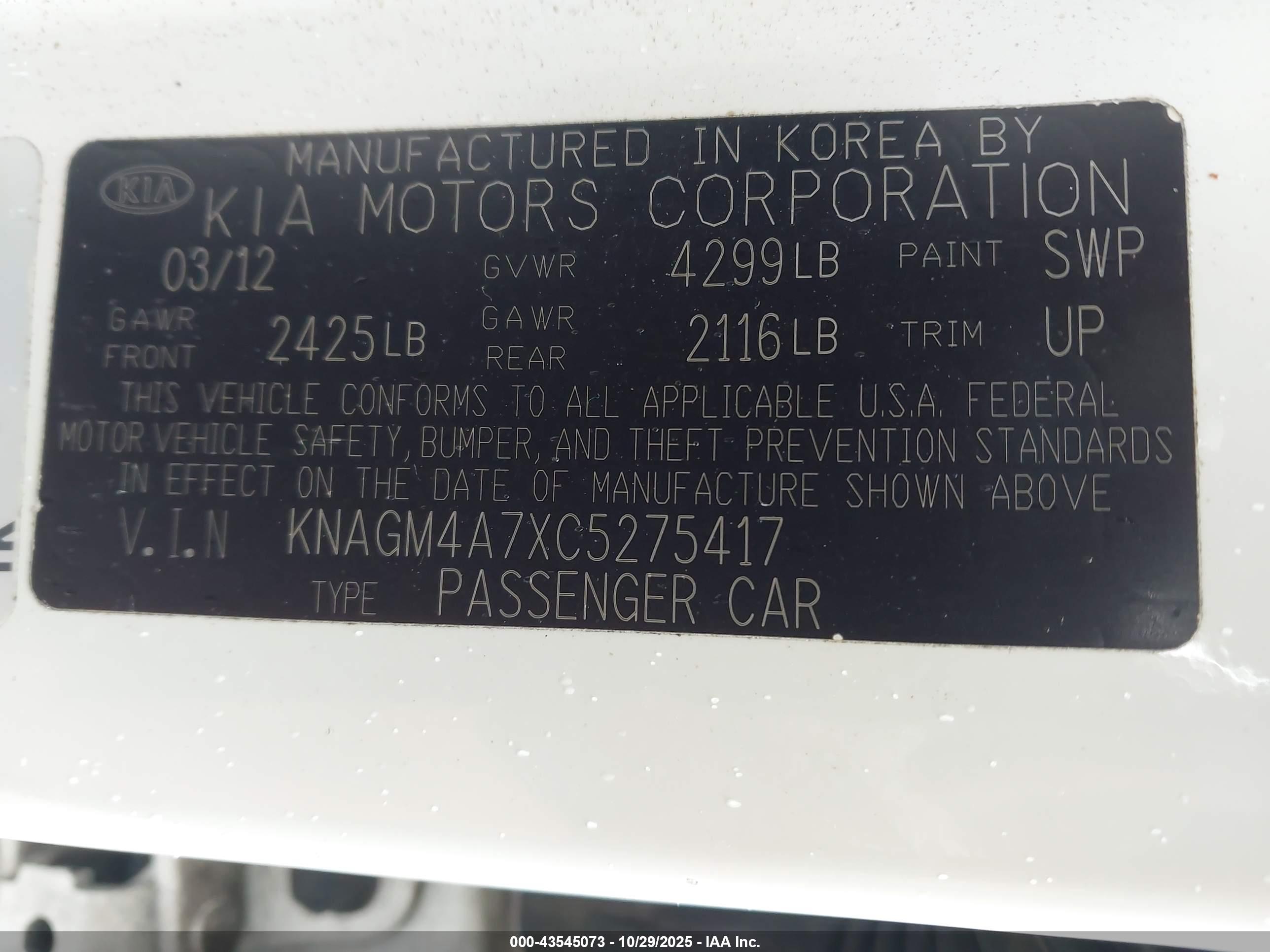 KIA OPTIMA image 9