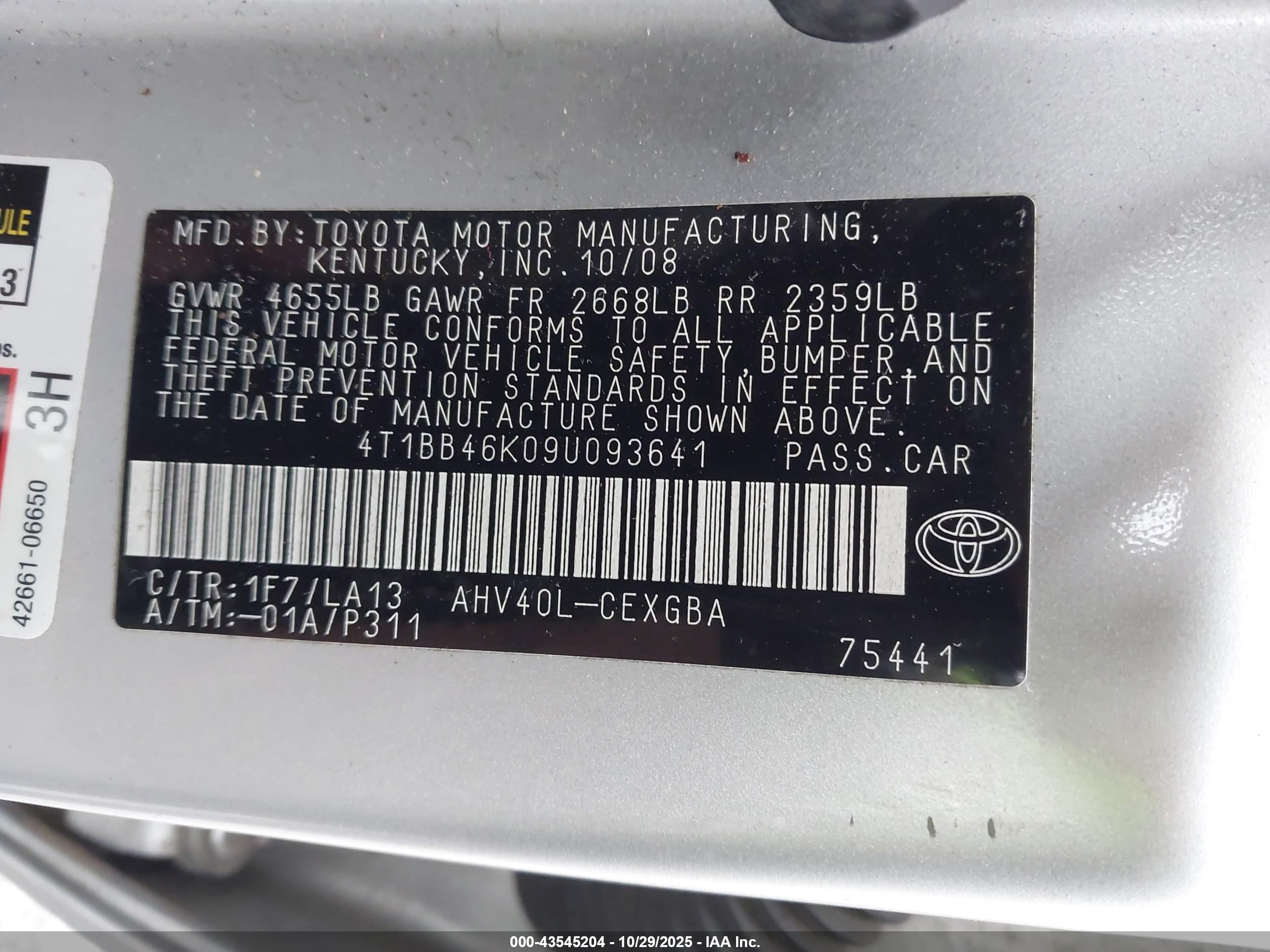 TOYOTA CAMRY image 9