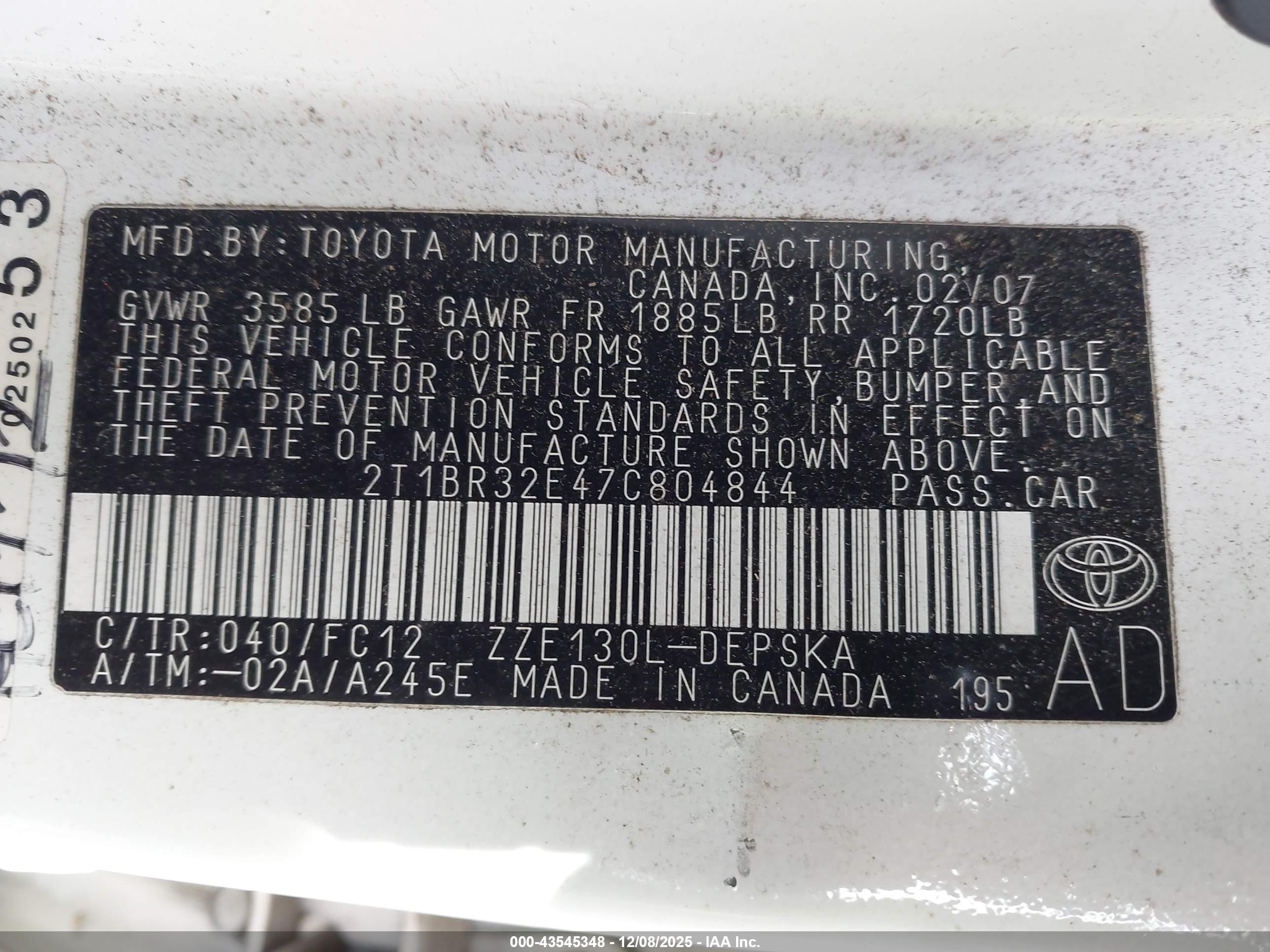 TOYOTA COROLLA image 9