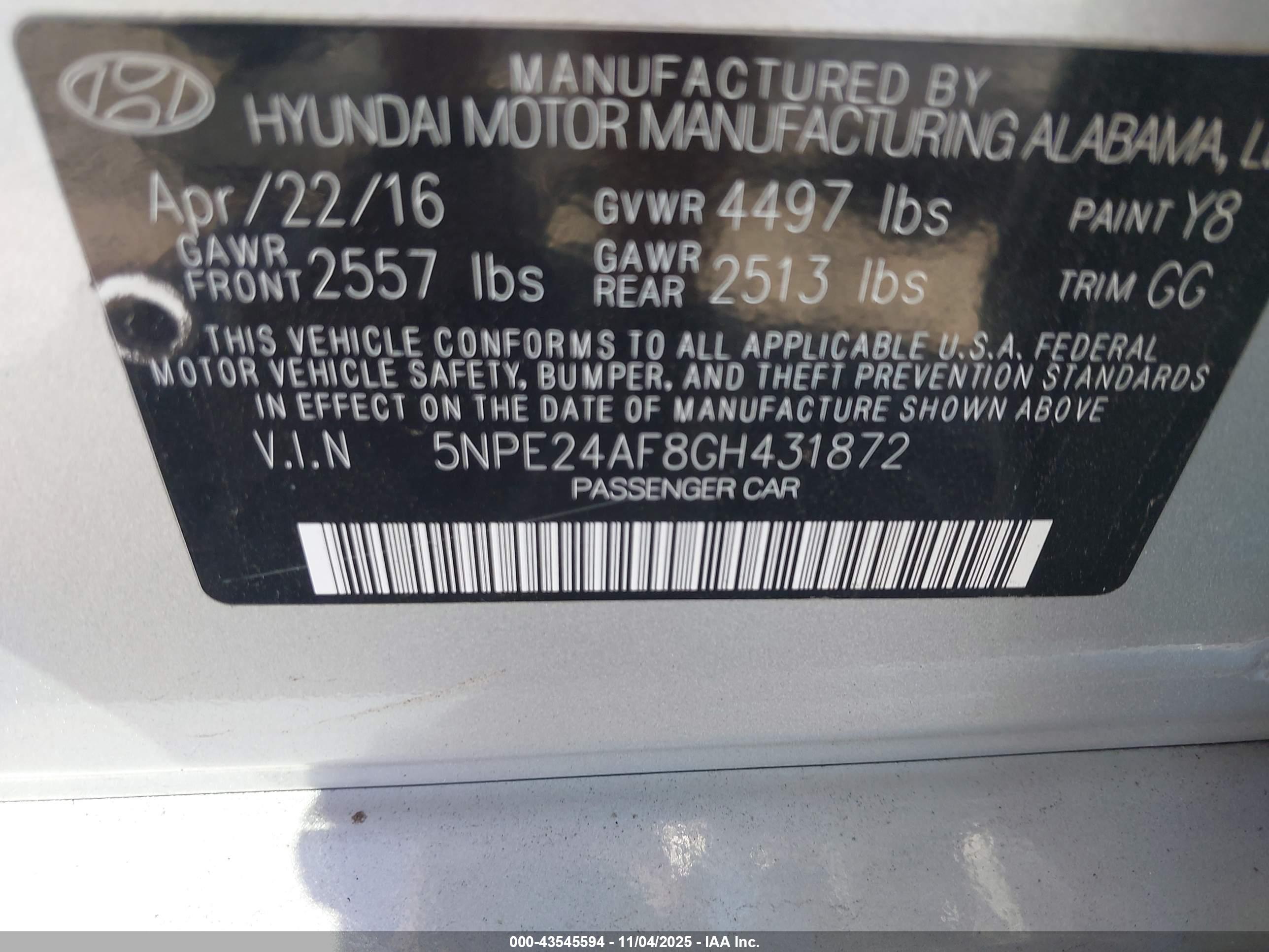 HYUNDAI SONATA image 9