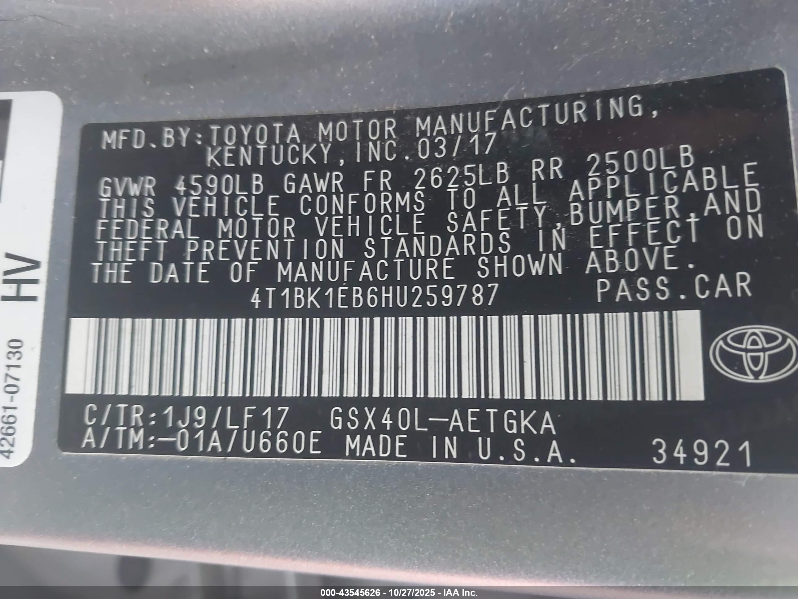 TOYOTA AVALON image 9
