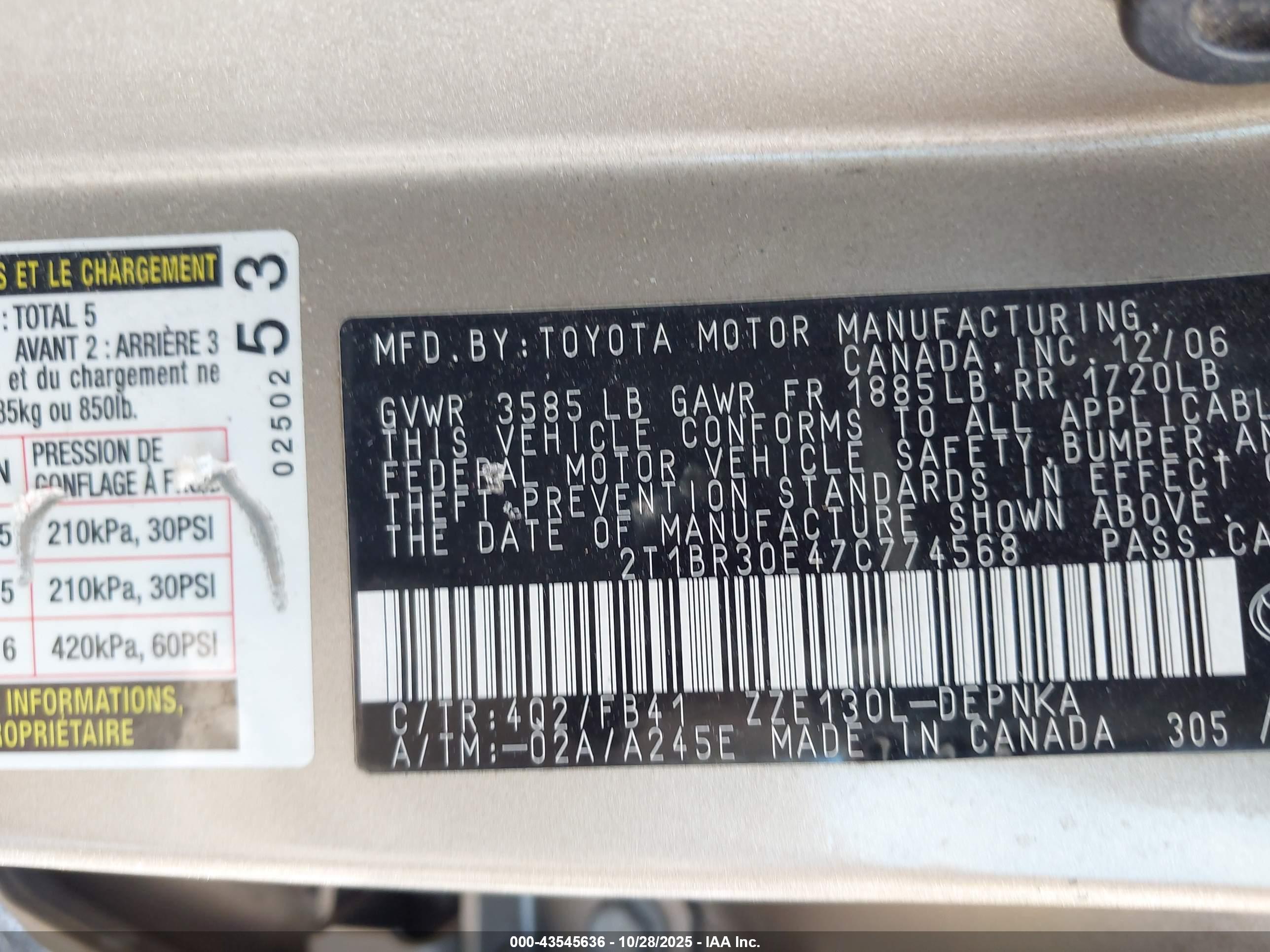 TOYOTA COROLLA image 9