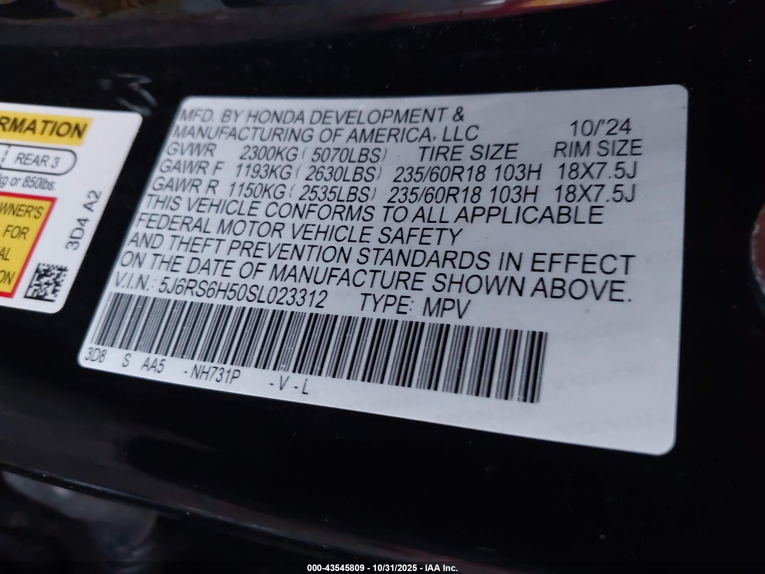 HONDA CR-V image 9