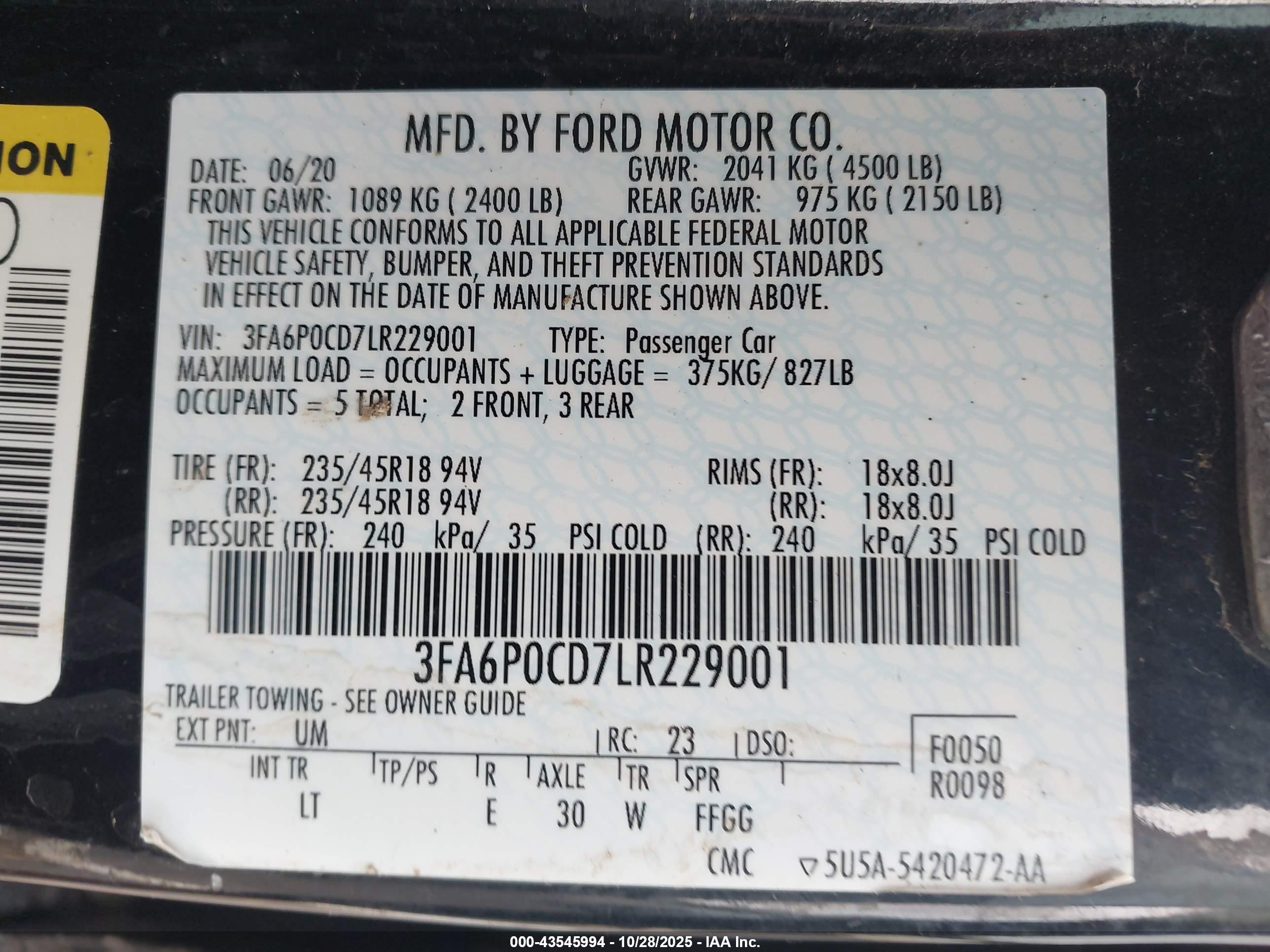 FORD FUSION image 9