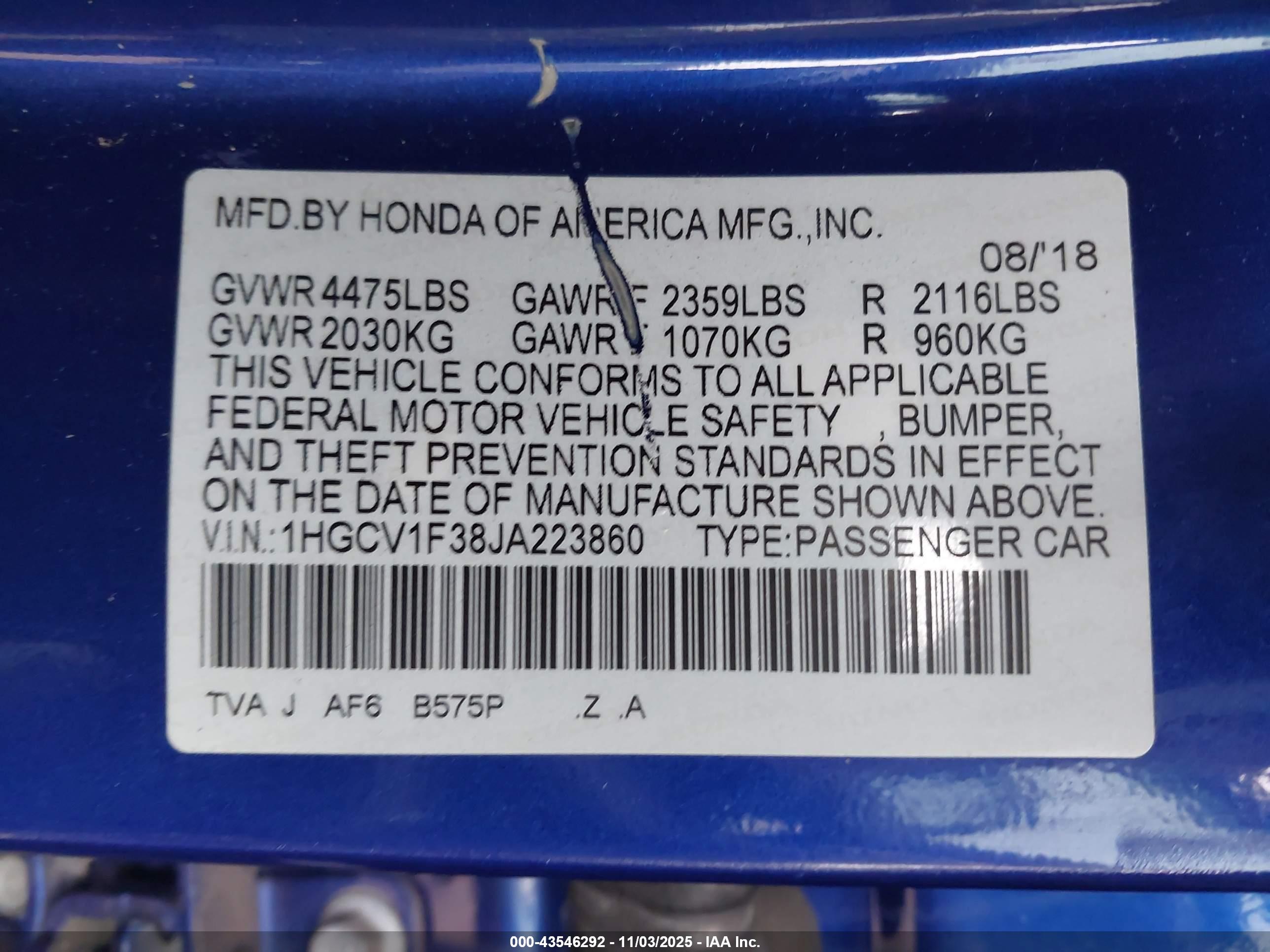 HONDA ACCORD image 9