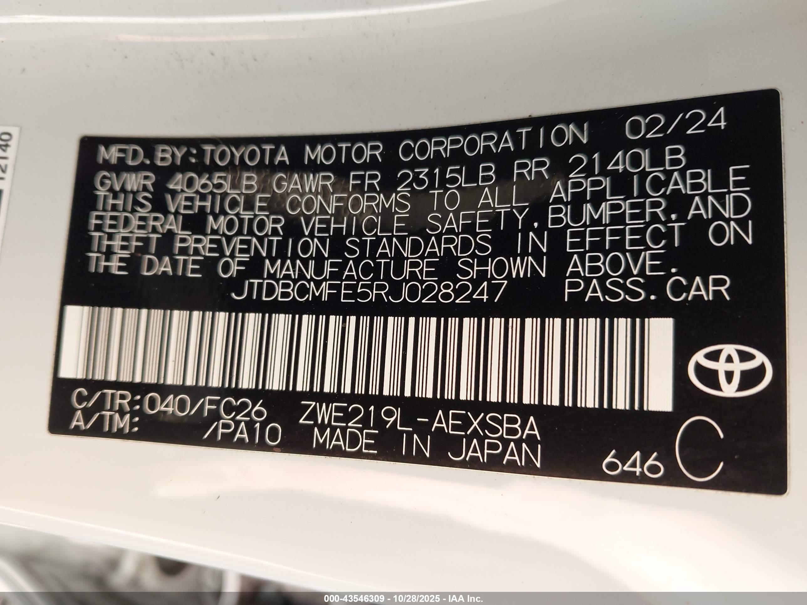TOYOTA COROLLA image 9