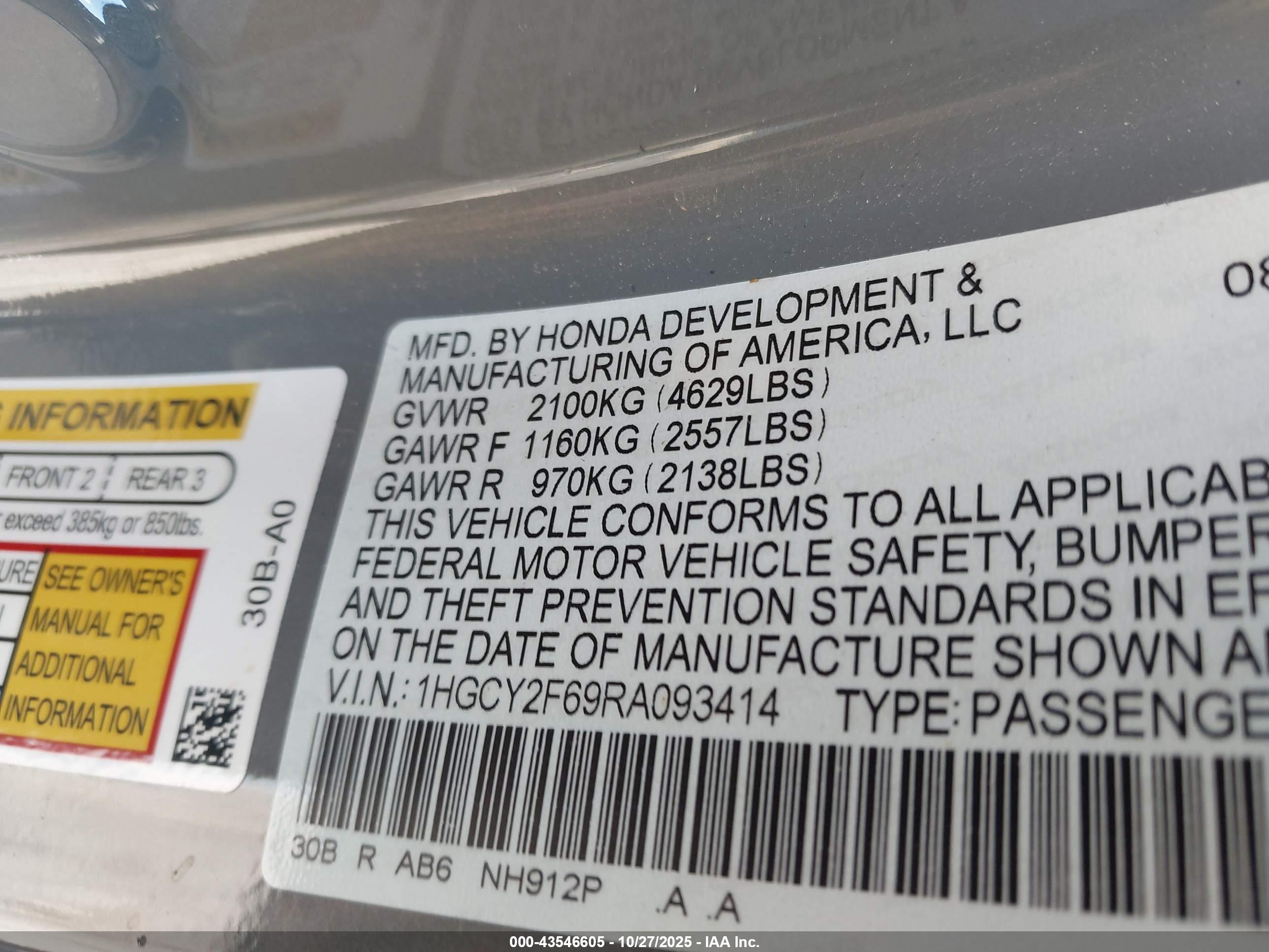 HONDA ACCORD image 9