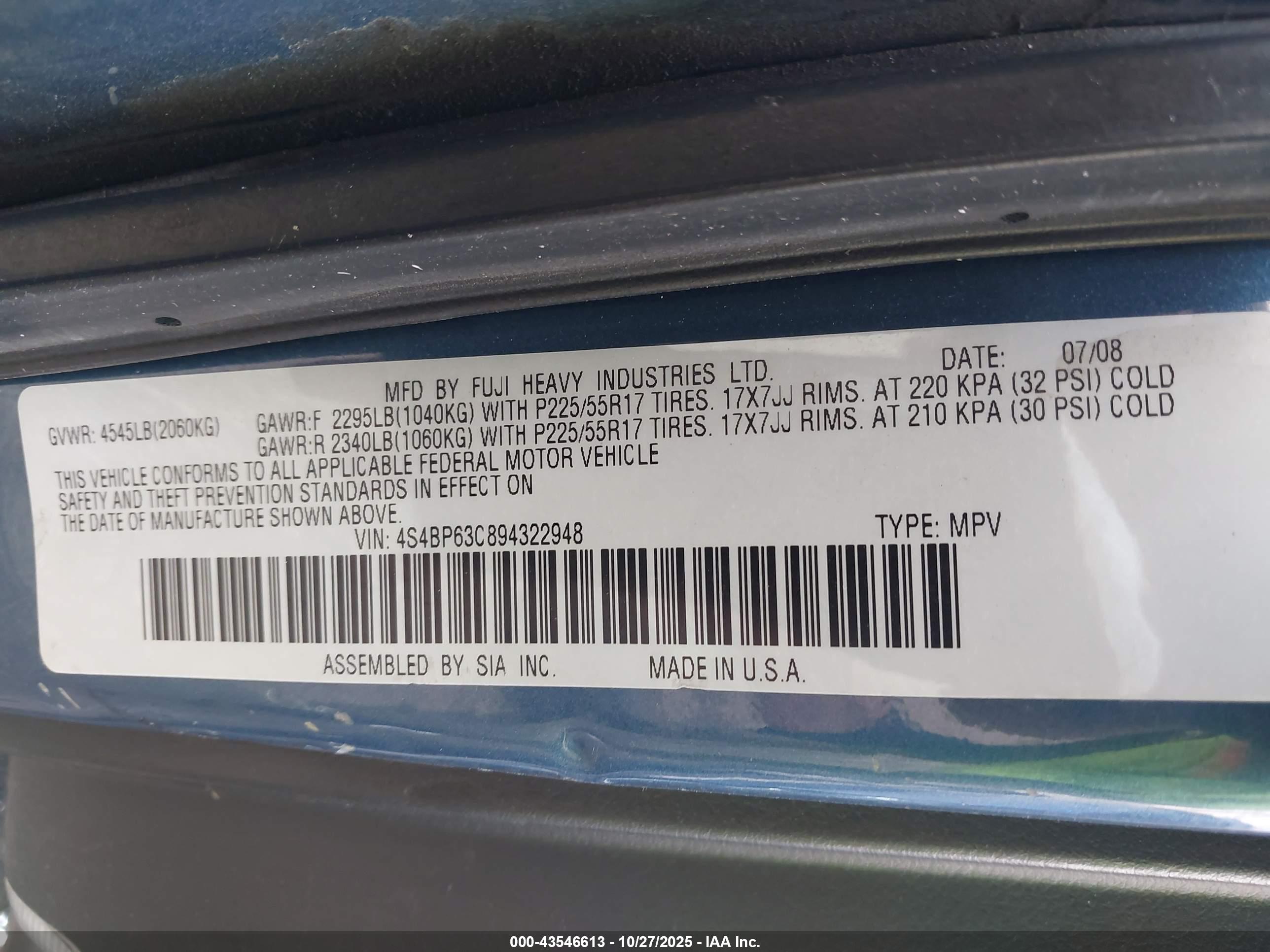 SUBARU OUTBACK image 9