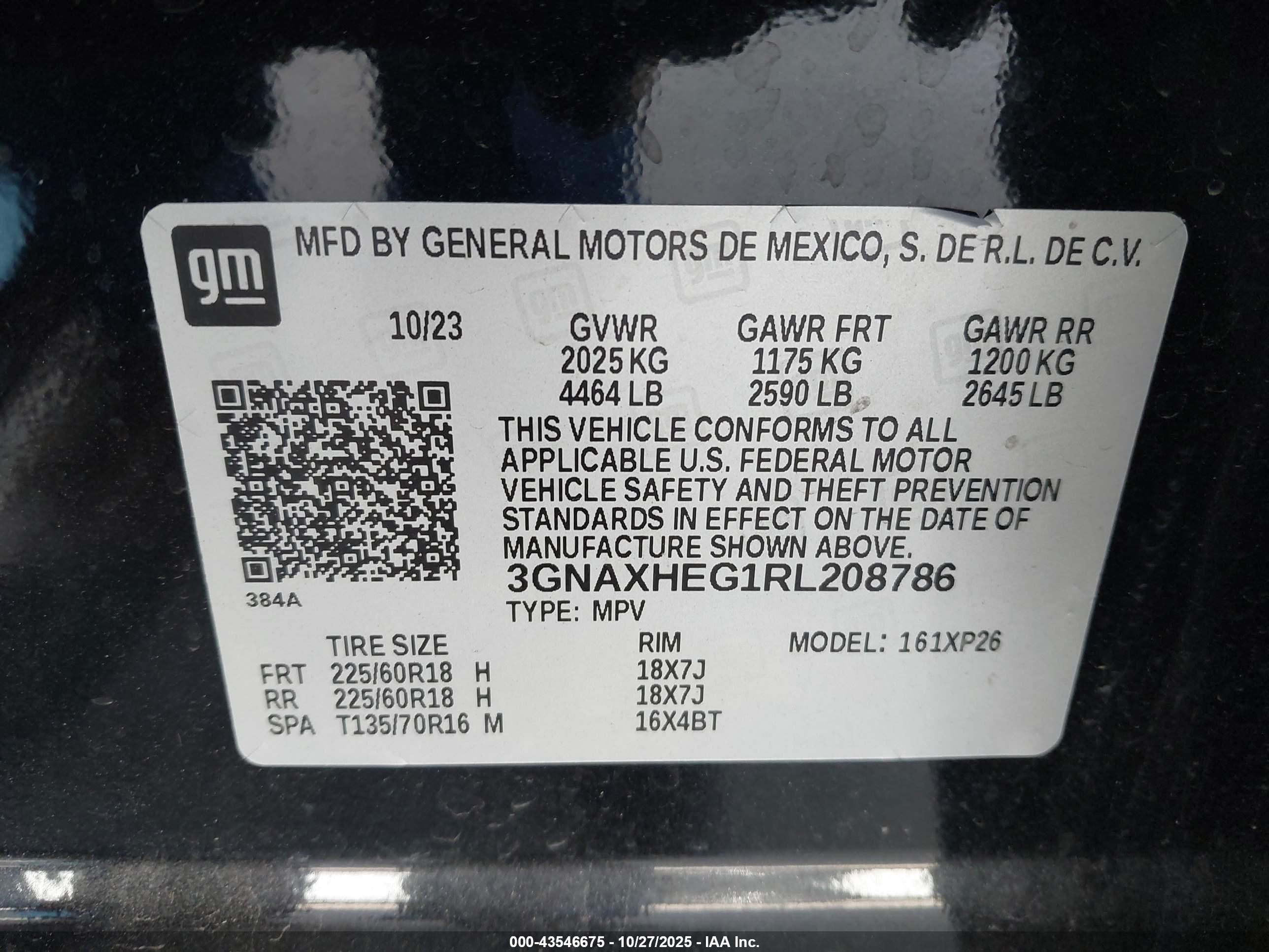 CHEVROLET EQUINOX image 9